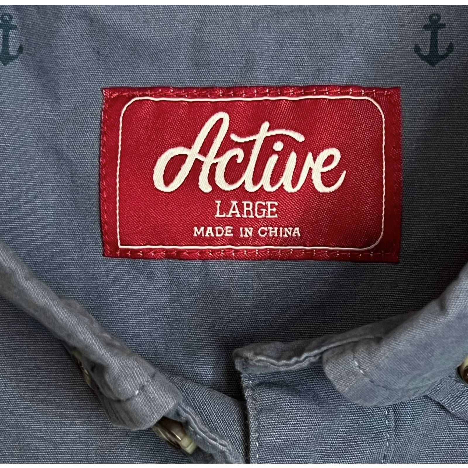 Active Ride Shop Active Ride Shop Men’s Short Sleeve Shirt Gray Button Down Size US L / EU 52-54 / 3 - 3 Thumbnail