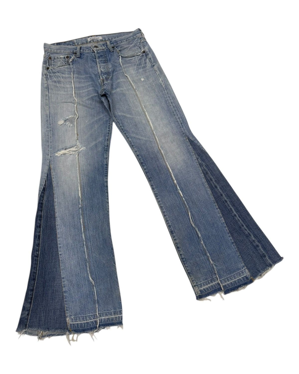 Levi's × Undercover Levis 501 NO MASS PROD Hagi Super Flared Jeans Distressed Size US 30 / EU 46 - 5 Thumbnail