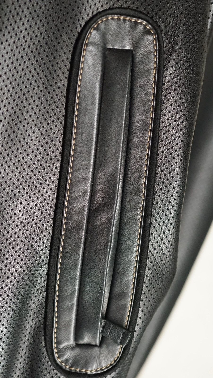 Brioni Brioni Black Perforated Leather Jacket - Size 50 (IT) Size US M / EU 48-50 / 2 - 9 Thumbnail