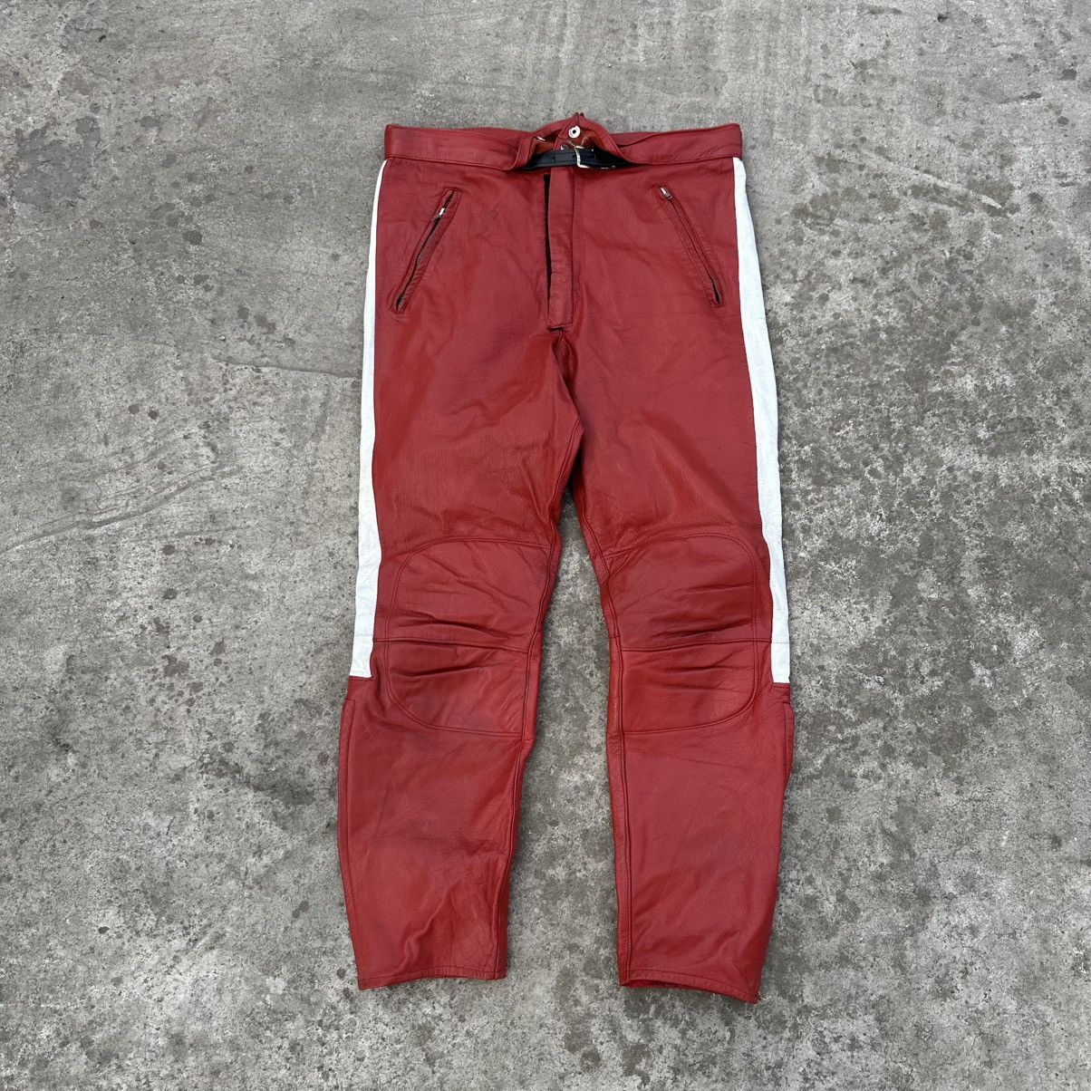 20471120 × Genuine Leather × If Six Was Nine Vintage Japanese Style Moto Leather Pants 90s Size 32 Size US 32 / EU 48 - 1 Thumbnail
