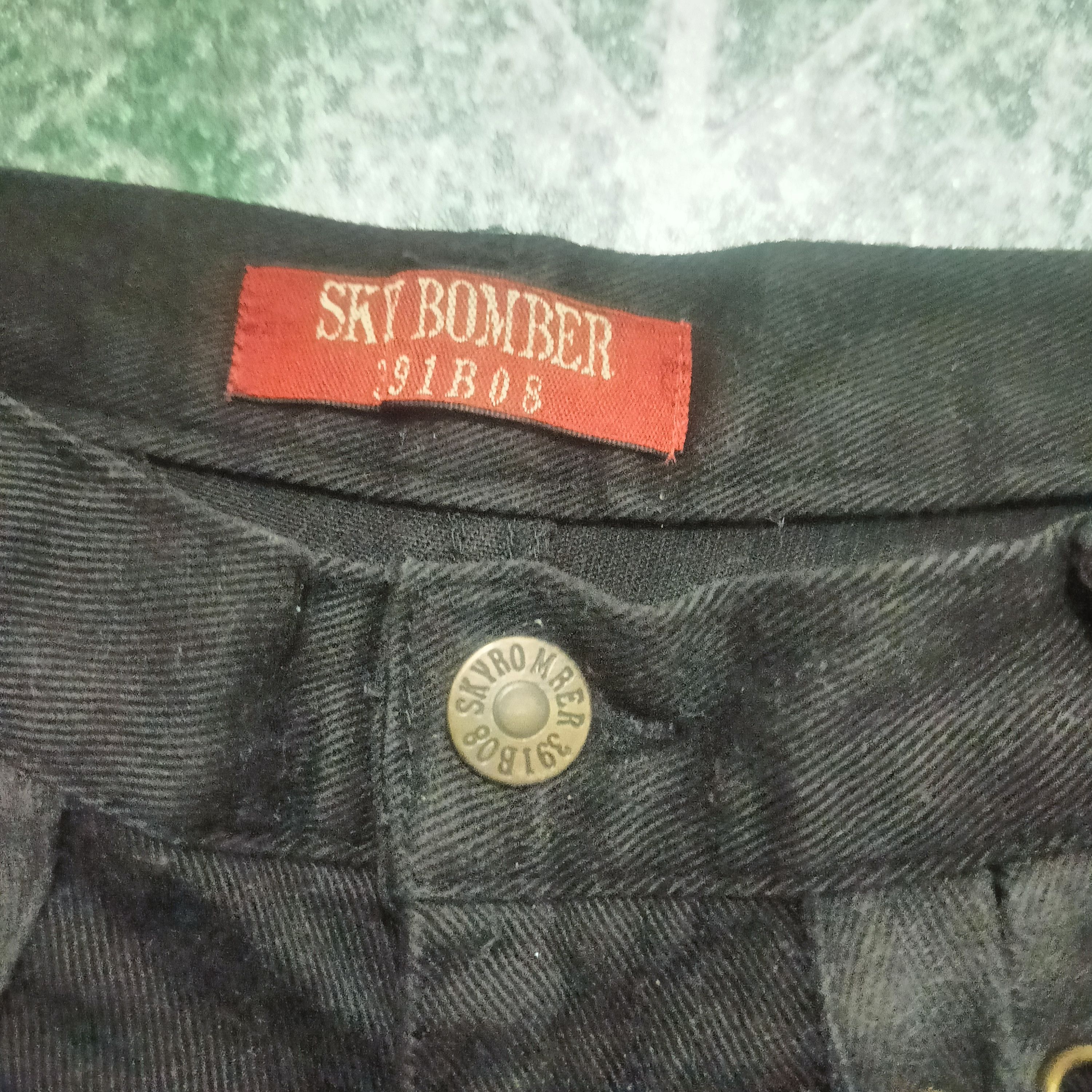 If Six Was Nine Rare!!! 90's Sky Bomber Lace up Stretch bootcut Black jeans Size 27" / US 4 / IT 40 - 7 Thumbnail