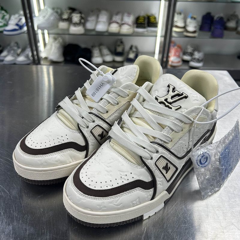 Louis Vuitton Louis Vuitton Tyler x Trainer Low Top Sneakers -2508 Size US 5.5 / EU 38 - 1 Thumbnail