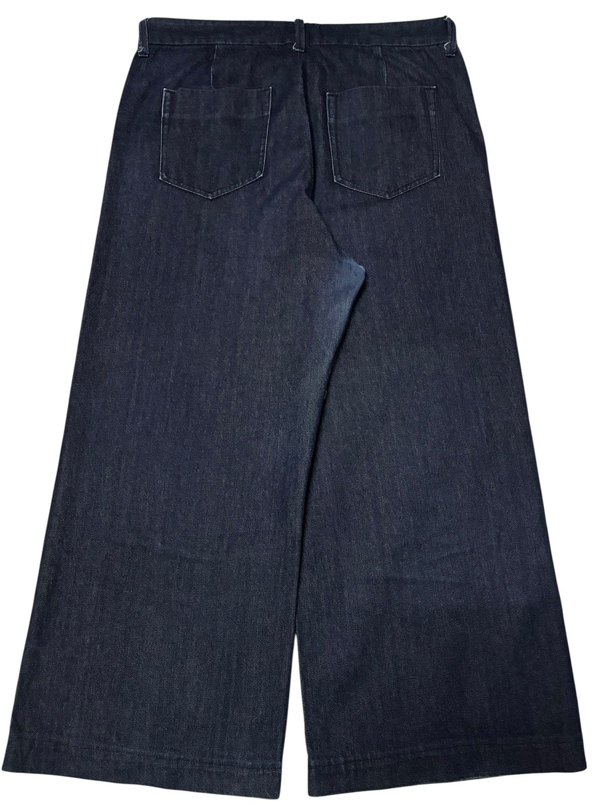 Japanese Brand Vtg Studio Clips Japan Baggy Wide Leg Jeans Size US 35 - 2 Thumbnail