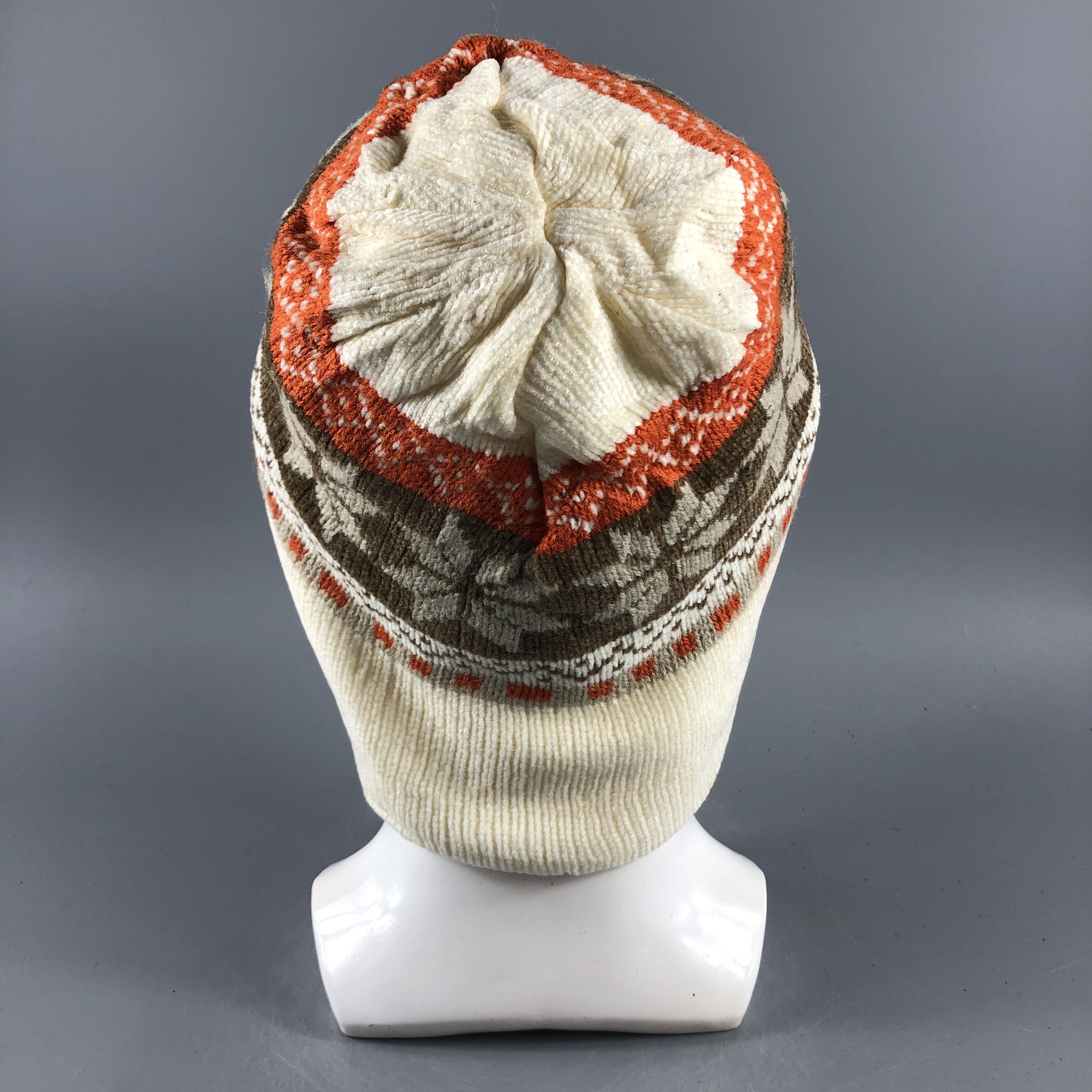 Vintage Marie Claire Fair Isle Beanie Snow Hat Snow Cap -D309 Size ONE SIZE - 2 Thumbnail
