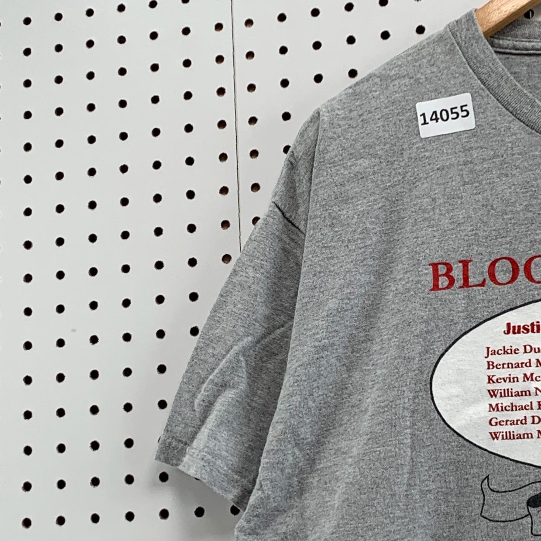Delta VINTAGE Delta Short Sleeve T-Shirt XL Gray "Bloody Sunday Justice Served" Unisex Adults Crew Neck Graphic Print 2010-2019 Size US 36 / EU 52 - 5 Thumbnail