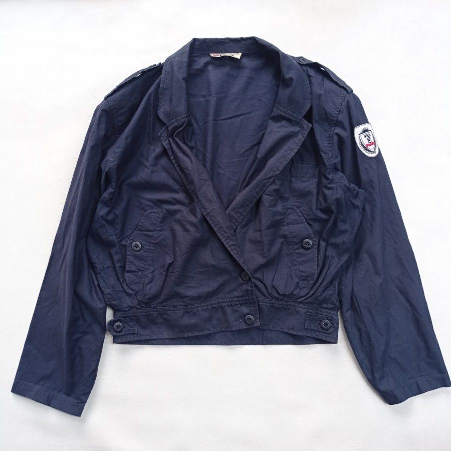 Fila 80s Fila cotton biker jacket made in italy rare Size S / US 4 / IT 40 - 1 Thumbnail