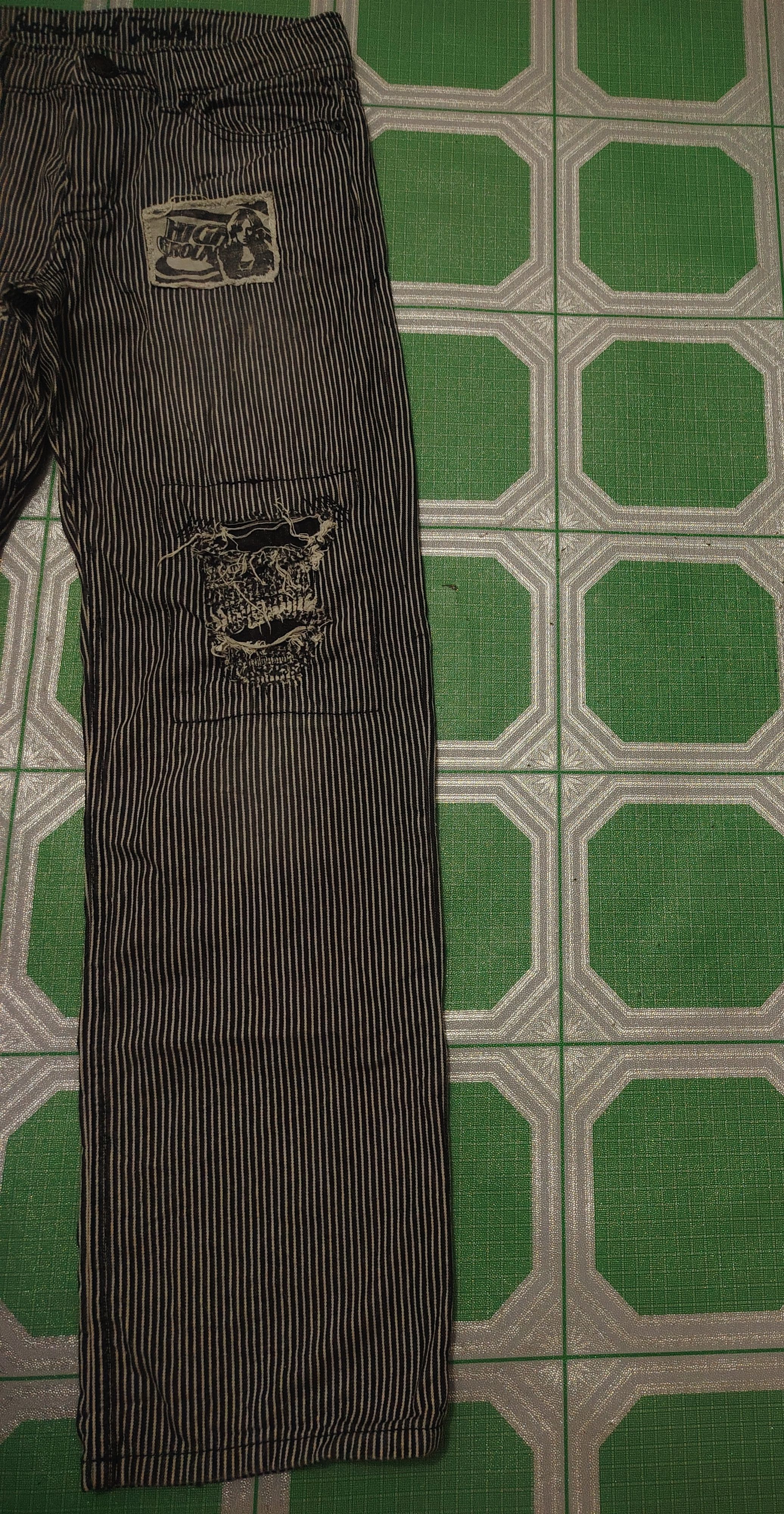 Who Decides War Japanese Back & Forth Hickory Pants Striped I6W9 Style Size US 30 / EU 46 - 4 Thumbnail