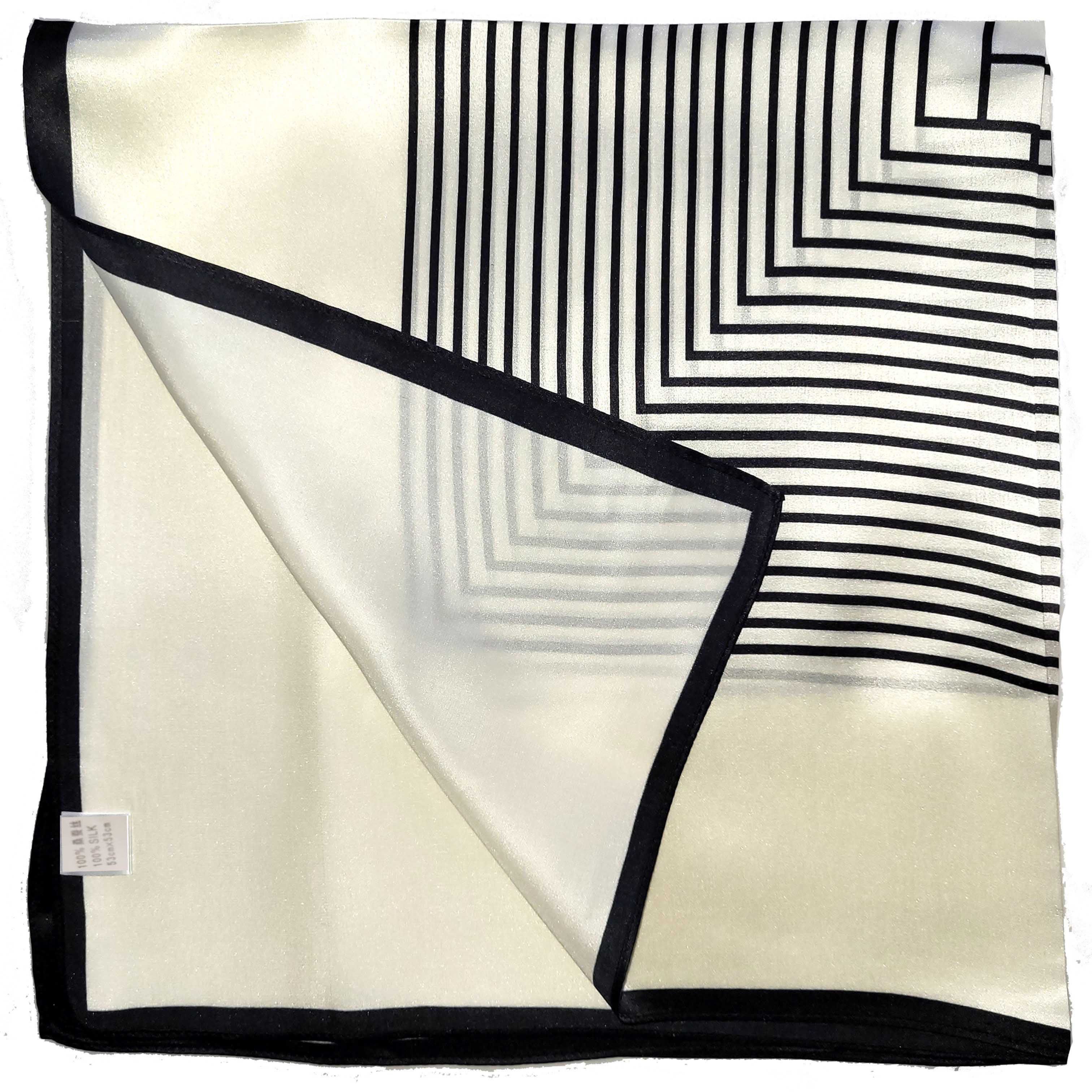 Other NWT 100% Silk Satin Scarf 20"x20" Small Square Shawl 5514 Size ONE SIZE - 5 Thumbnail