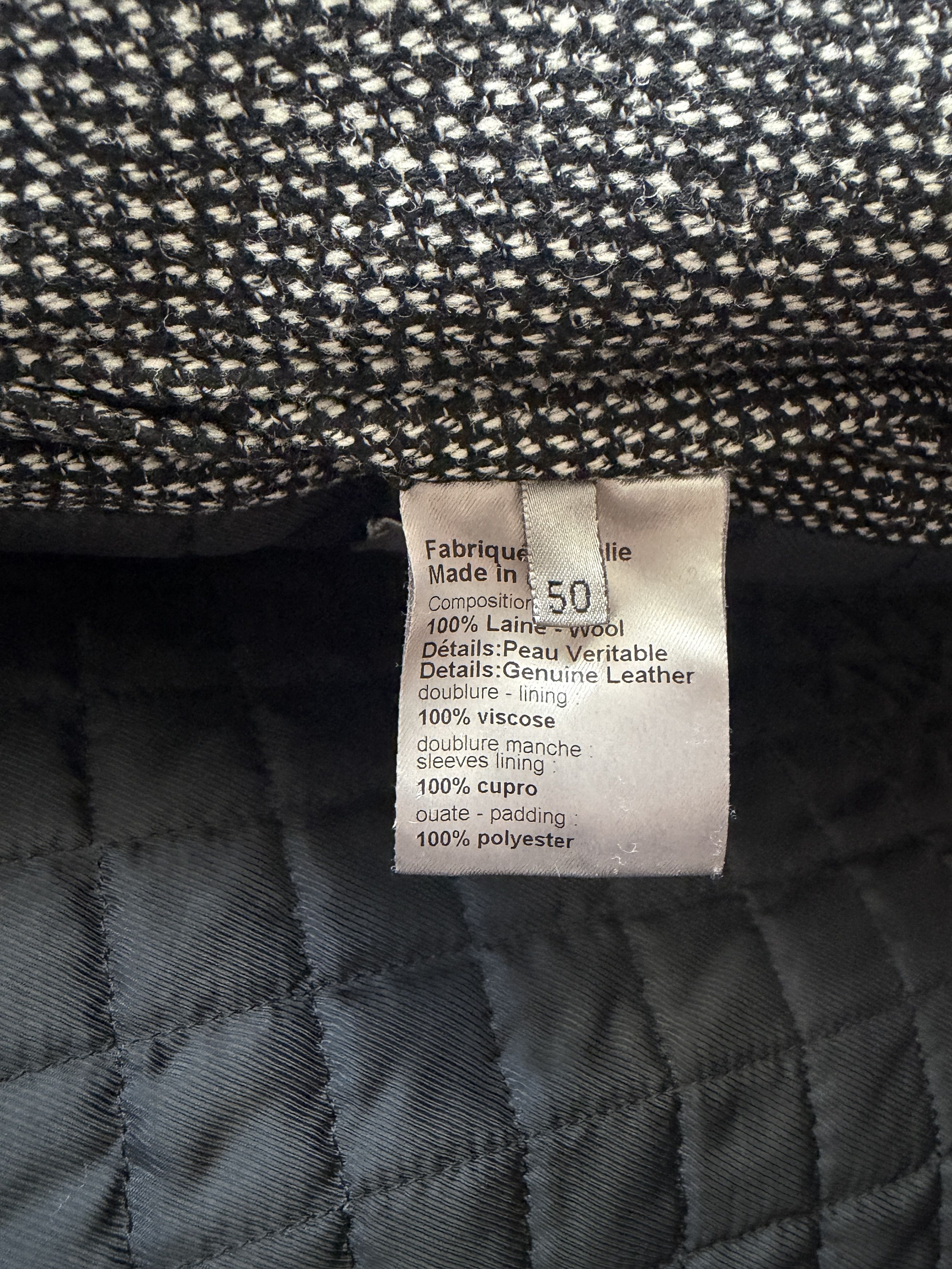 Dior AW07 Navigate Houndstooth Wool Jacket Size US M / EU 48-50 / 2 - 11 Thumbnail