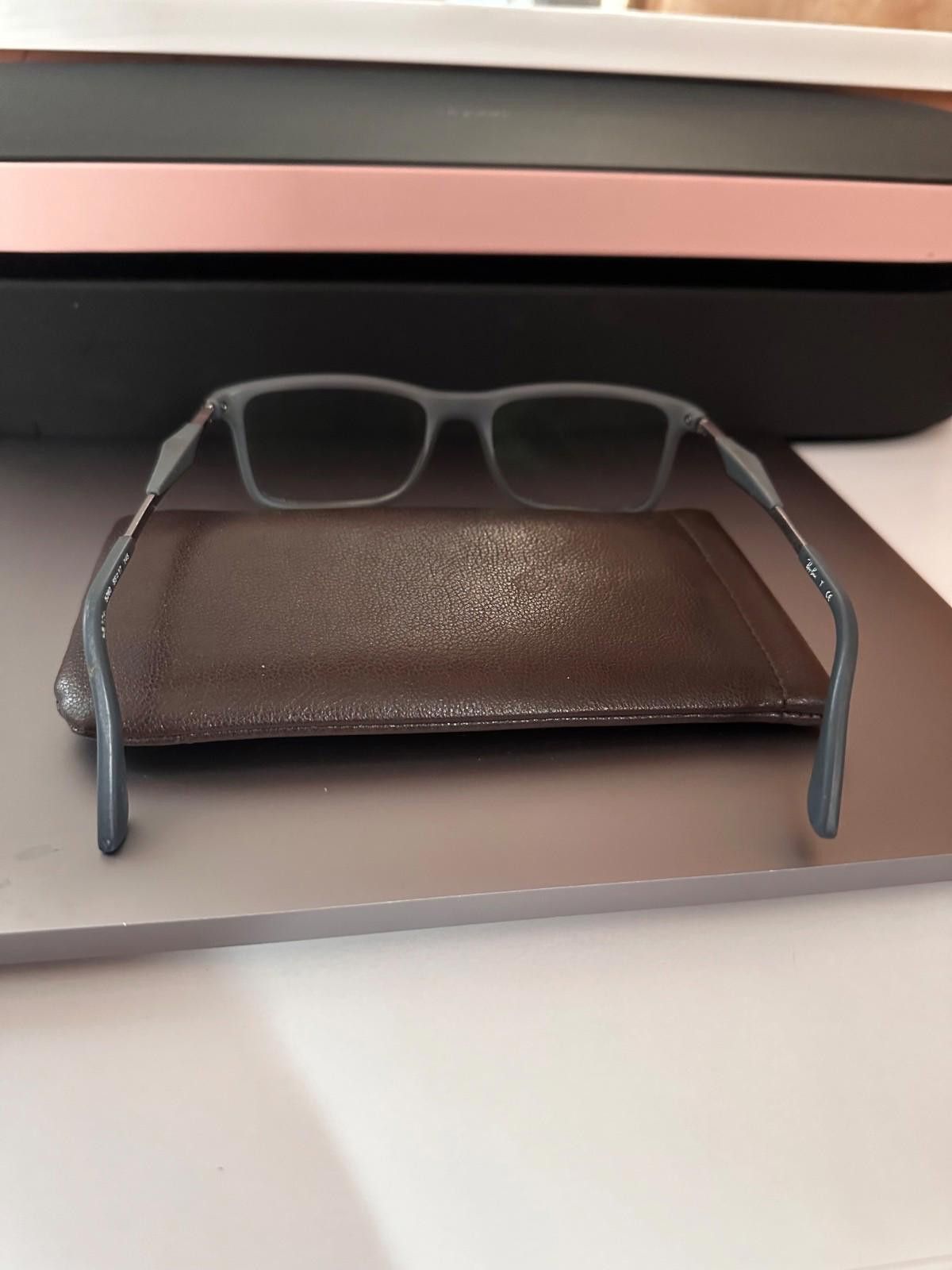 RayBan Ray Ban RB7029 5260 Mens Matte Grey/Blue Rectangle Eyeglasse Size ONE SIZE - 3 Thumbnail