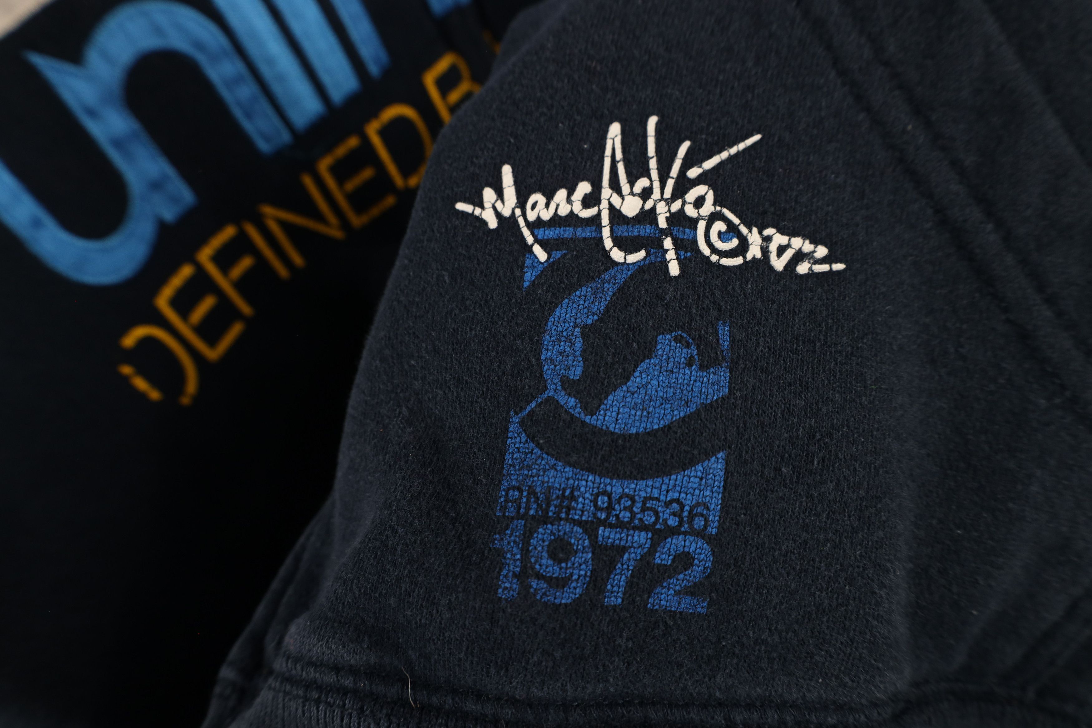Ecko Unltd. × Vintage Vintage Y2K Ecko Unlimited Spell Baggy Full Zip Hoodie Blue Size US L / EU 52-54 / 3 - 7 Thumbnail
