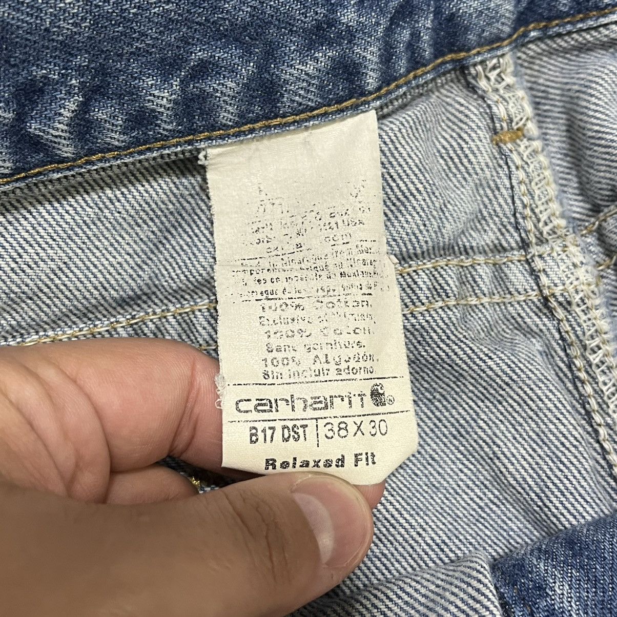 Carhartt Vintage Carhartt Blue Faded Relaxed Workwear Skater Jeans Size US 38 / EU 54 - 10 Thumbnail