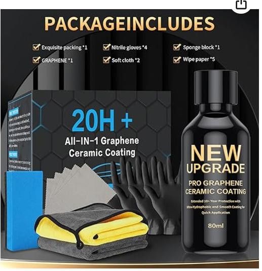 NBDN Nobrandedon Graphene Ceramic Coating - 20H Premium 10+ Yr, Anti-Corrosn Size ONE SIZE - 6 Thumbnail