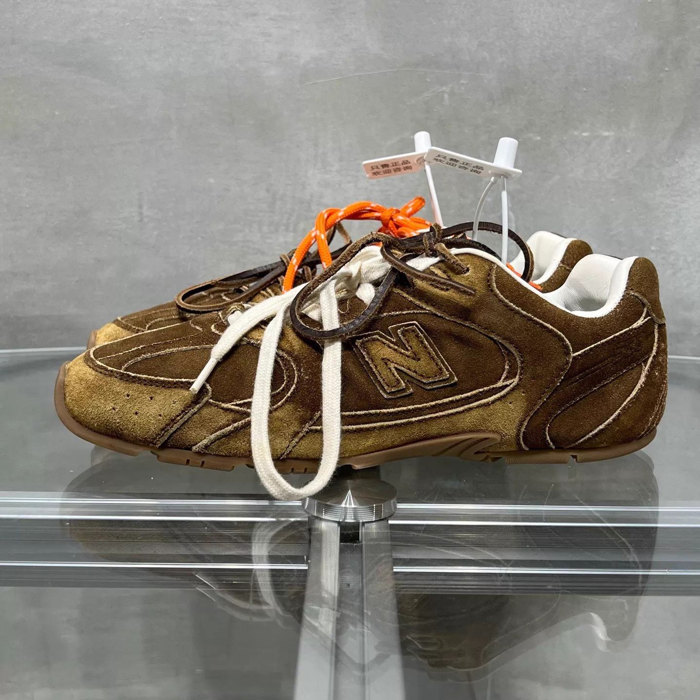 Miu Miu MIU MIU x New Balance Suede Decon Trainer Brown Women's 38.5 Size US 8 / IT 38 - 3 Thumbnail