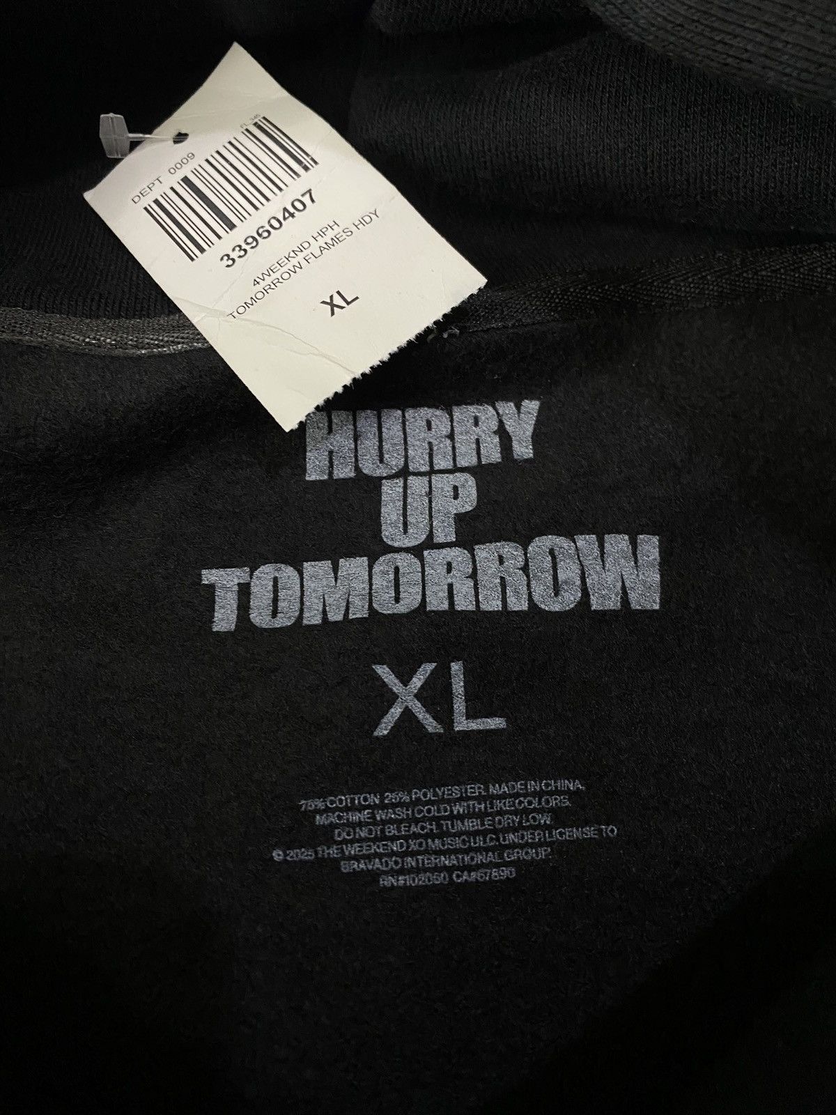 The Weeknd THE WEEKND HURRY UP TOMORROW HOODIE. Size US XL / EU 56 / 4 - 10 Thumbnail
