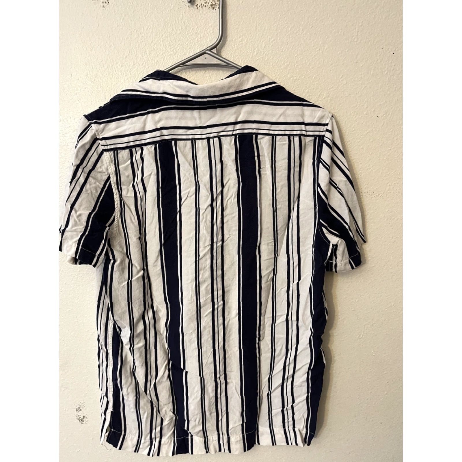 Zara Zara Men's Short Sleeve Shirt Button-Up Striped Size Small Multicolor Cotton Collared Mens Size US S / EU 44-46 / 1 - 2 Thumbnail