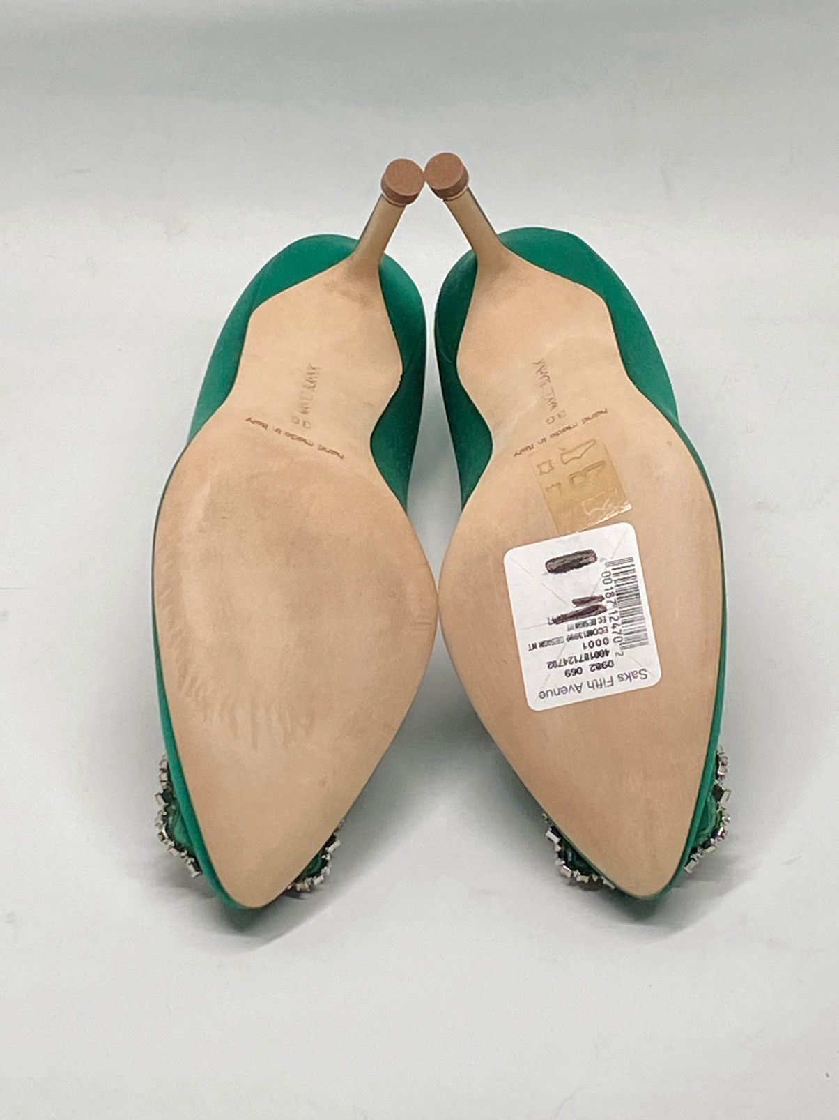Manolo Blahnik Manolo Blahnik Hangisi 70MM Embellished Satin Pumps size 36 Size US 6 / IT 36 - 12 Thumbnail