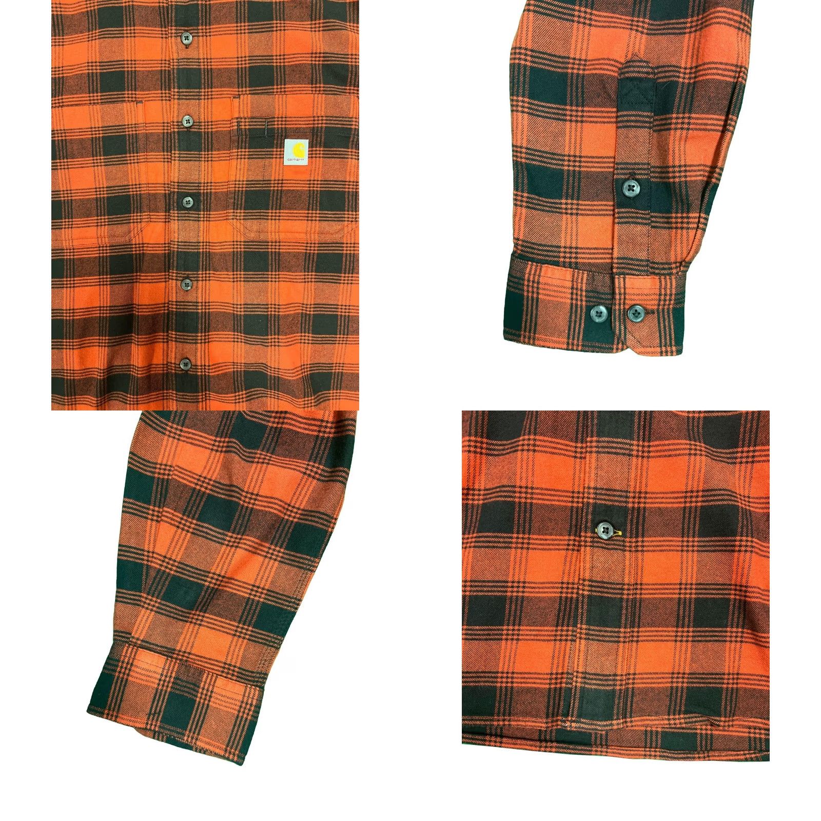 Carhartt Carhartt Men's Bordeaux Heather Plaid Shirt Mid Weight Flannel L/S M Size US M / EU 48-50 / 2 - 8 Thumbnail