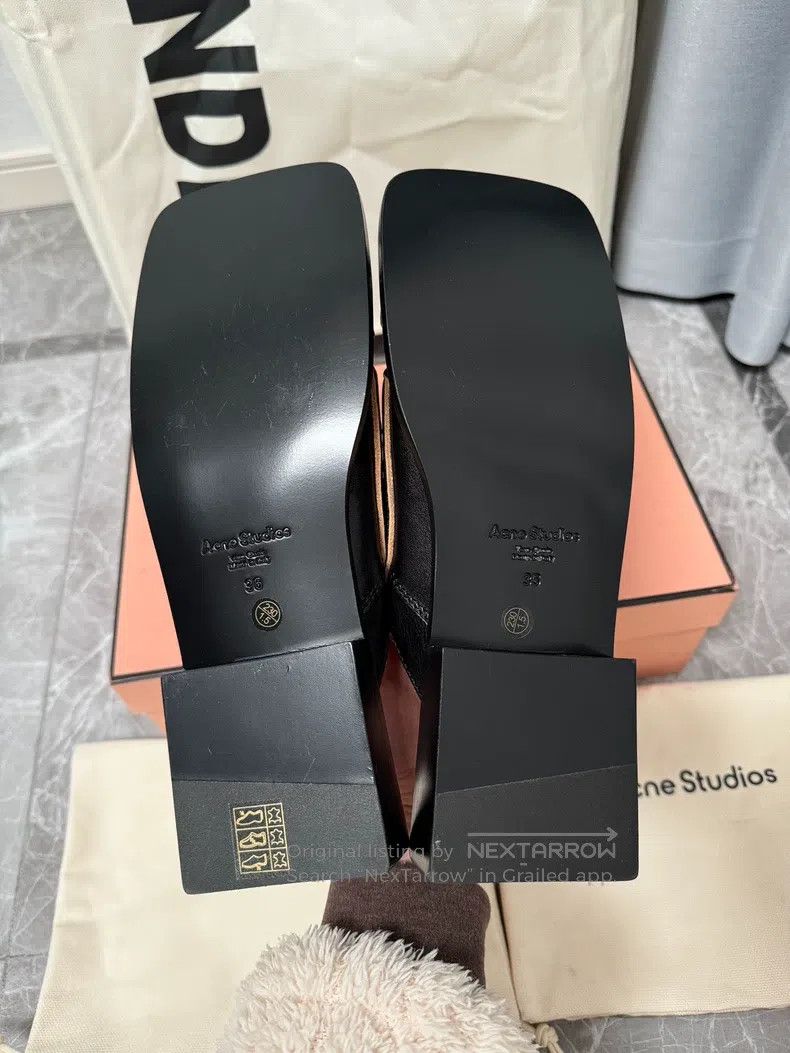 Acne Studios Acne Studios Square-Toe Loafers Size US 5.5 / IT 35.5 - 7 Thumbnail