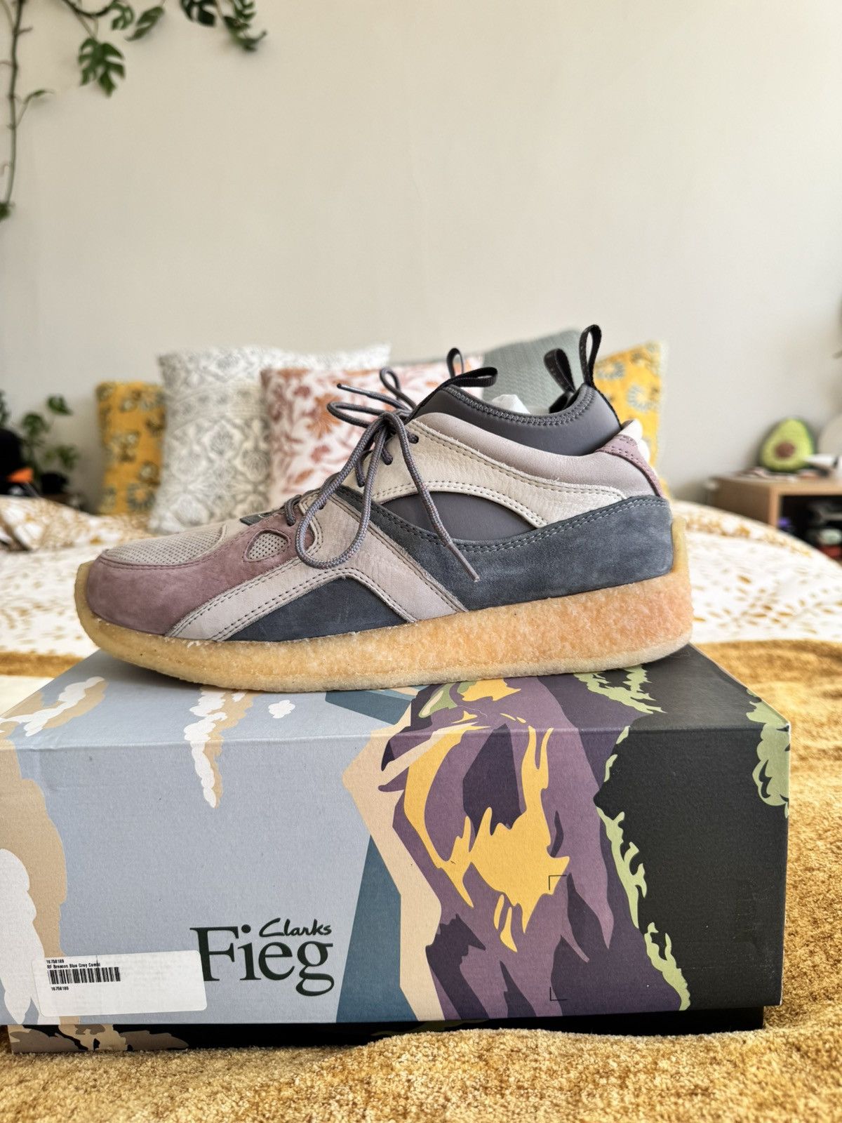 Clarks × Kith DEADSTOCK! Ronnie Fieg for Clarks Breacon - Purple Grey Size US 7.5 / EU 40-41 - 1 Thumbnail