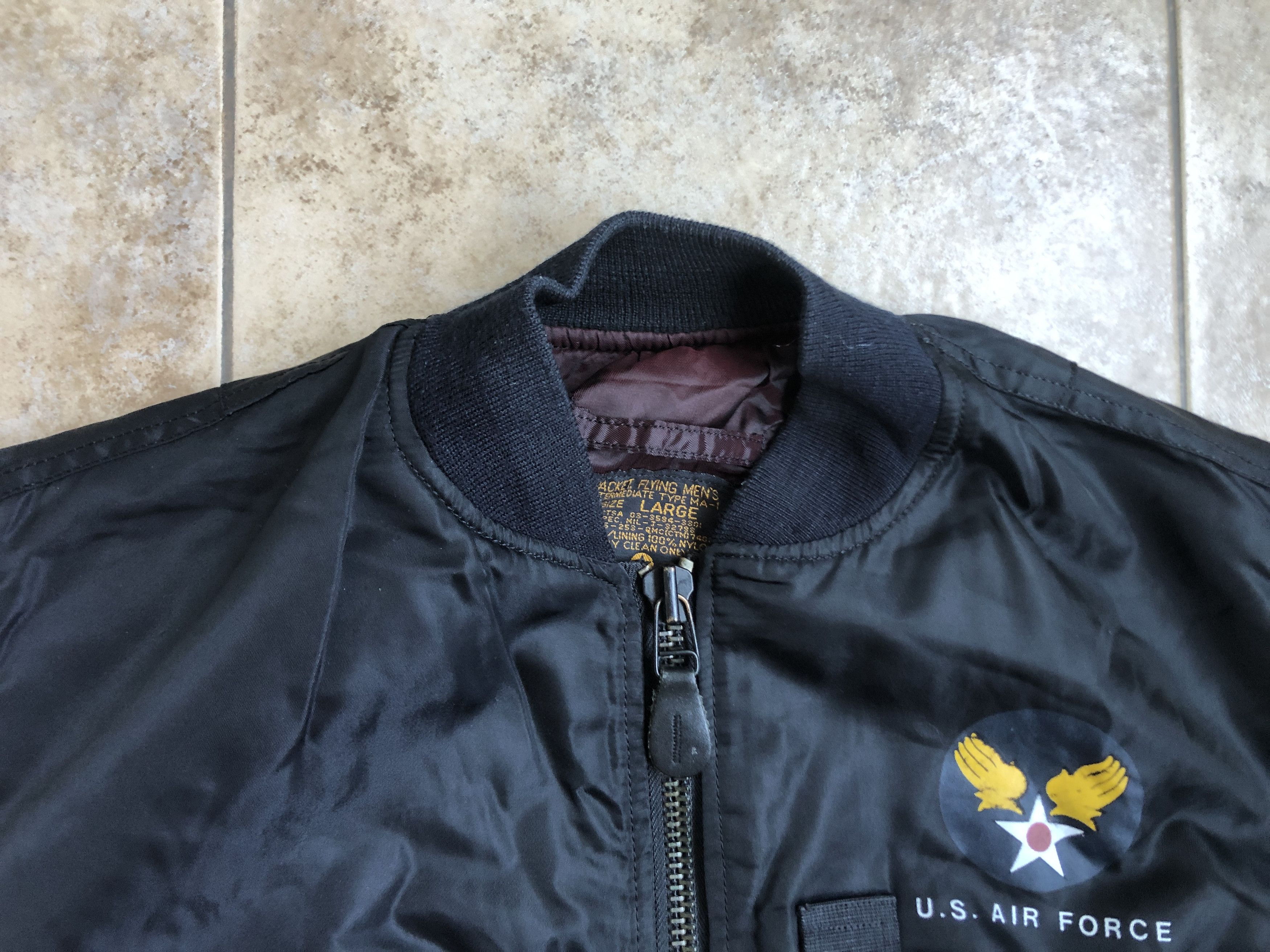 Vintage USAF Air Force Military MA-1 Flight Jacket Vest Size L Size US L / EU 52-54 / 3 - 5 Thumbnail