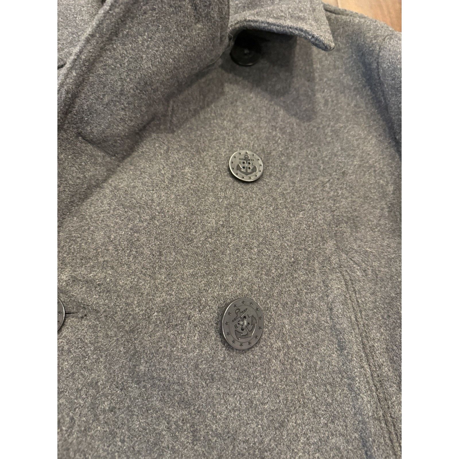 Polo Ralph Lauren Polo Ralph Lauren Peacoat Wool Blend Double Breasted Lined Size US XL / EU 56 / 4 - 4 Thumbnail