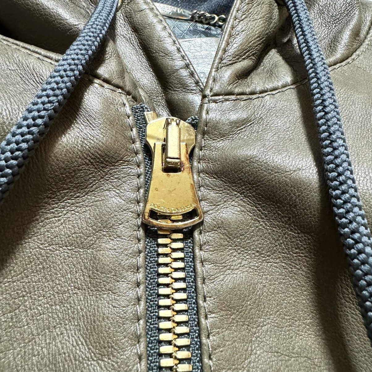 Dolce & Gabbana recent model Dolce & Gabbana hooded ZIP UP leather jacket Size US S / EU 44-46 / 1 - 13 Thumbnail