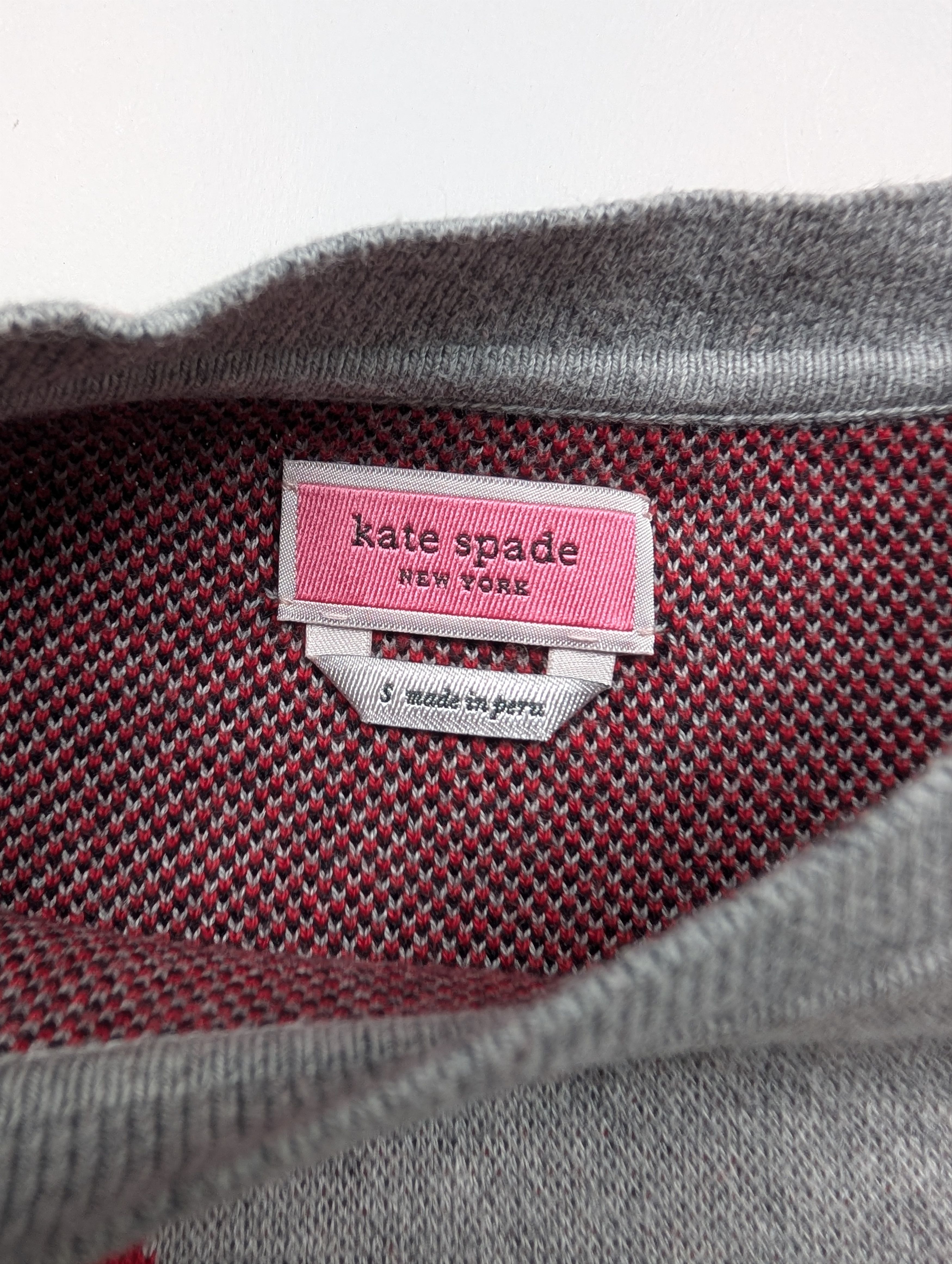 Kate Spade Kate Spade Grey Ladybug Mid Sleeve Jumper Size S / US 4 / IT 40 - 5 Thumbnail