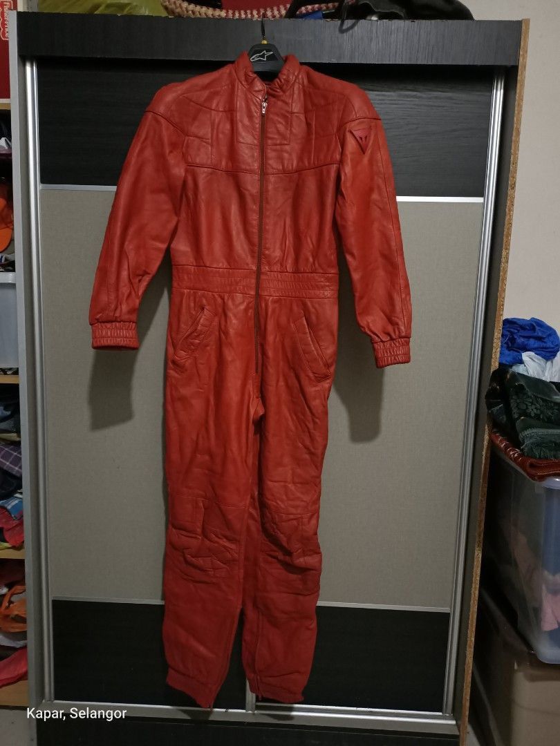 Dainese Rare 90s Dainese Leather Jumpsuit cafe racer boiler suit Size US S / EU 44-46 / 1 - 1 Thumbnail