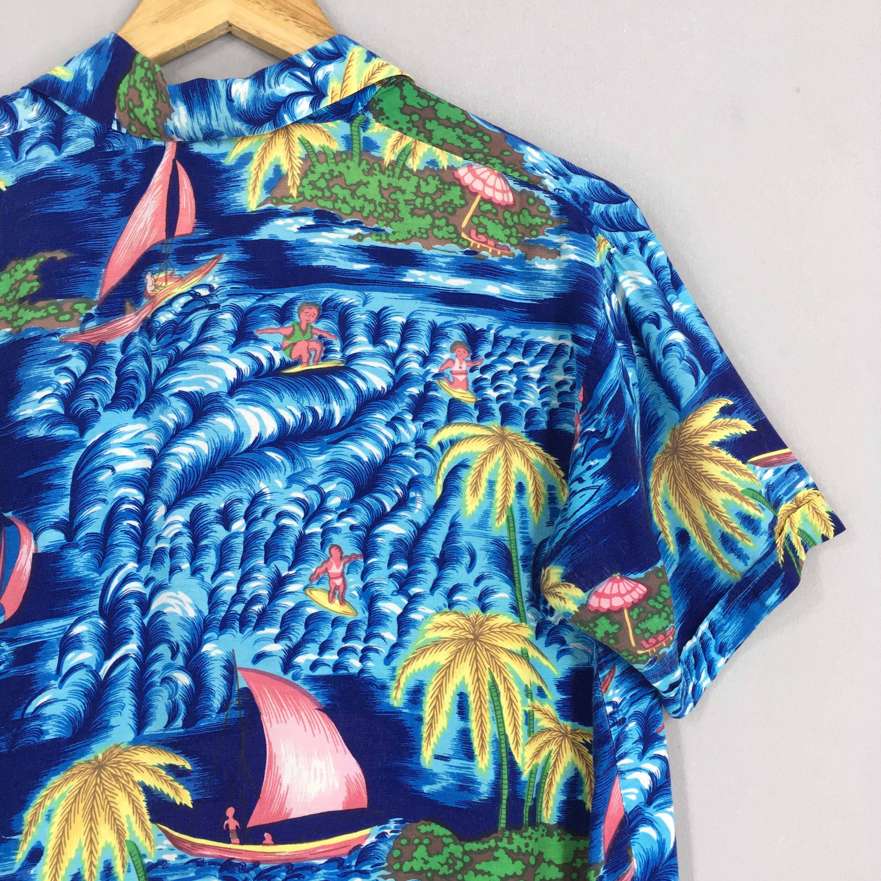 Other Vintage Hawaiian Palm Tree Tropical Shirt Small Size US S / EU 44-46 / 1 - 7 Thumbnail
