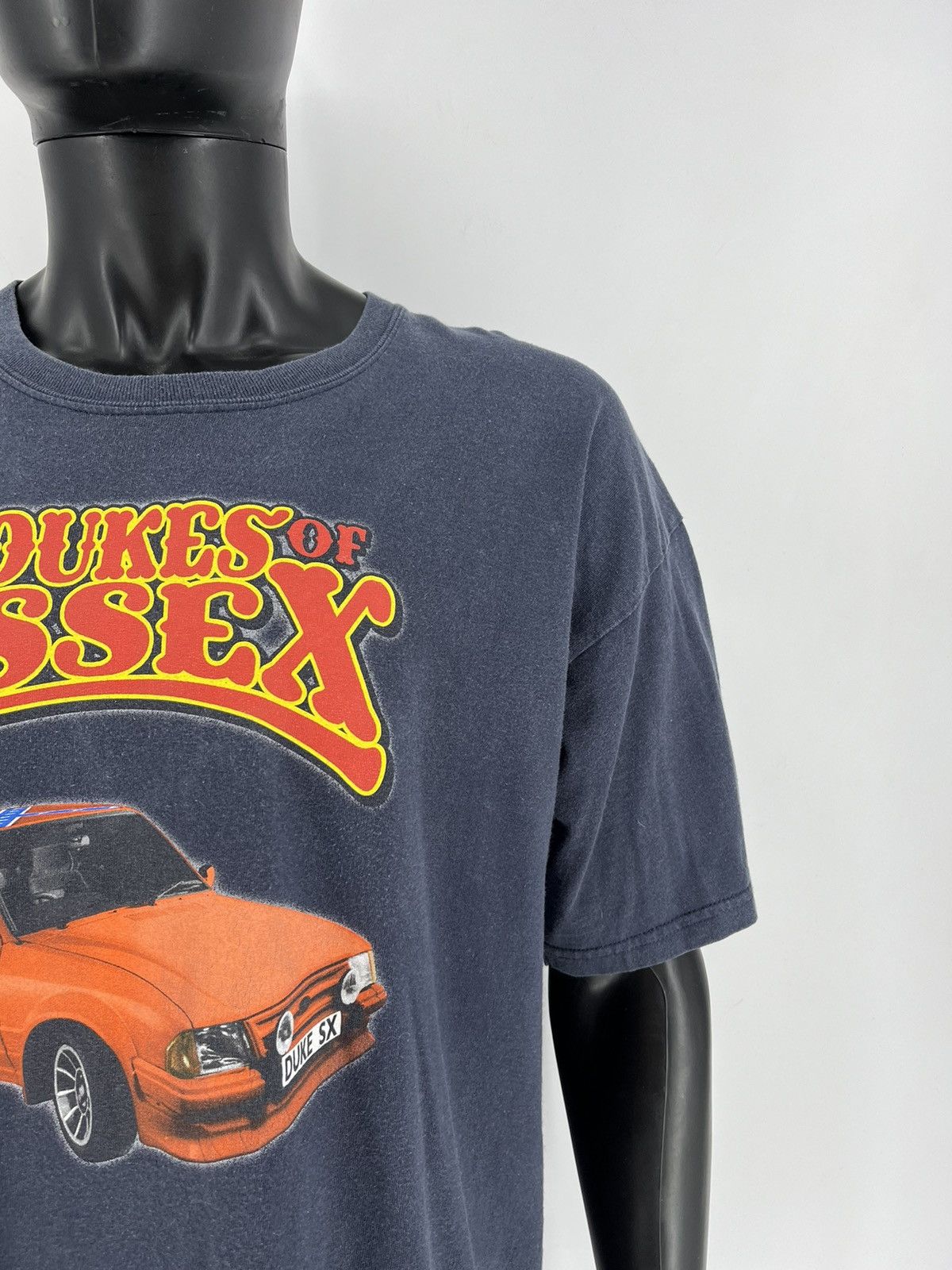 Vintage Vintage 90s The Dukes Of Essex T Shirt Faded Black Size XL Size US XL / EU 56 / 4 - 7 Thumbnail