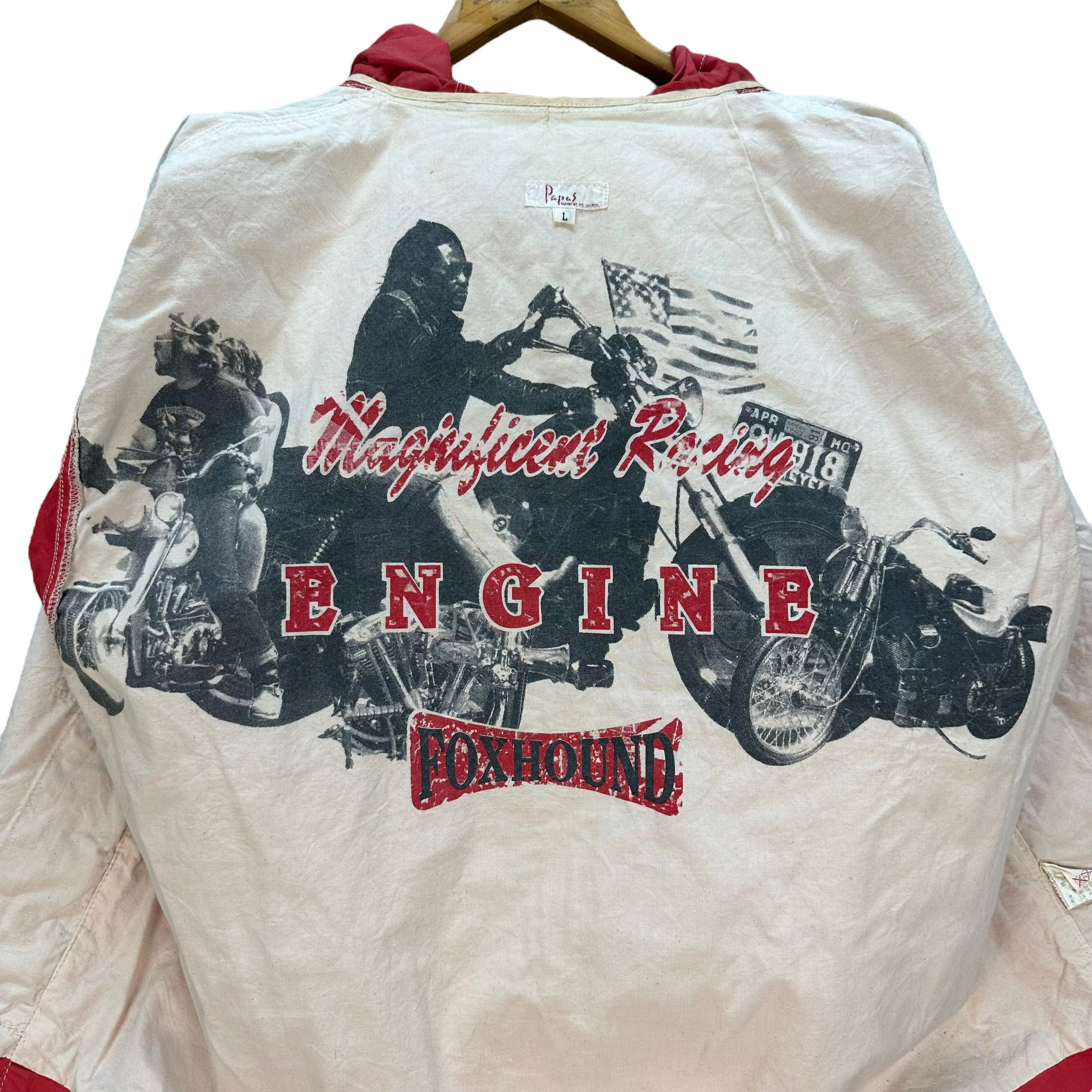 Japanese Brand MAGNIFICENT RACING ENJINE FOXHOUND PAPAS JACKET #8455-010 Size US L / EU 52-54 / 3 - 10 Thumbnail