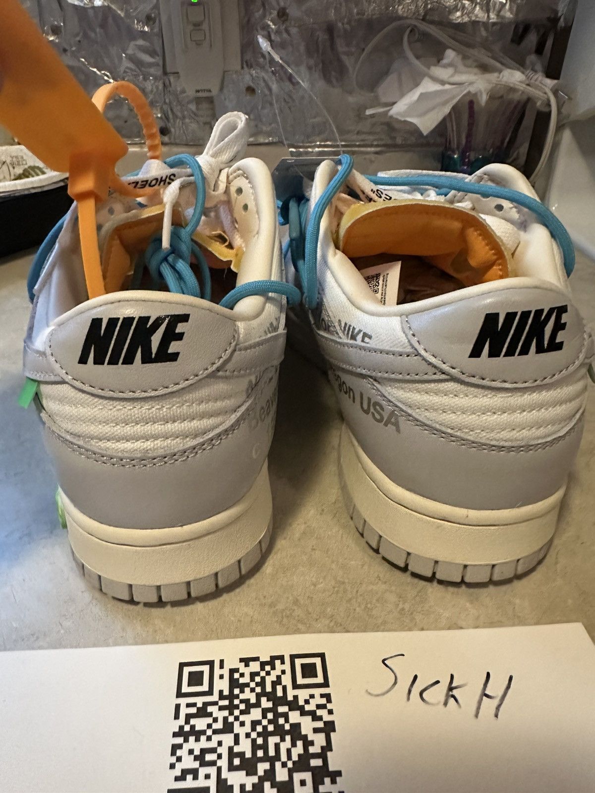 Nike × Off-White Off-white Nike Dunk Low Lot 02 Size US 9 / EU 42 - 8 Thumbnail