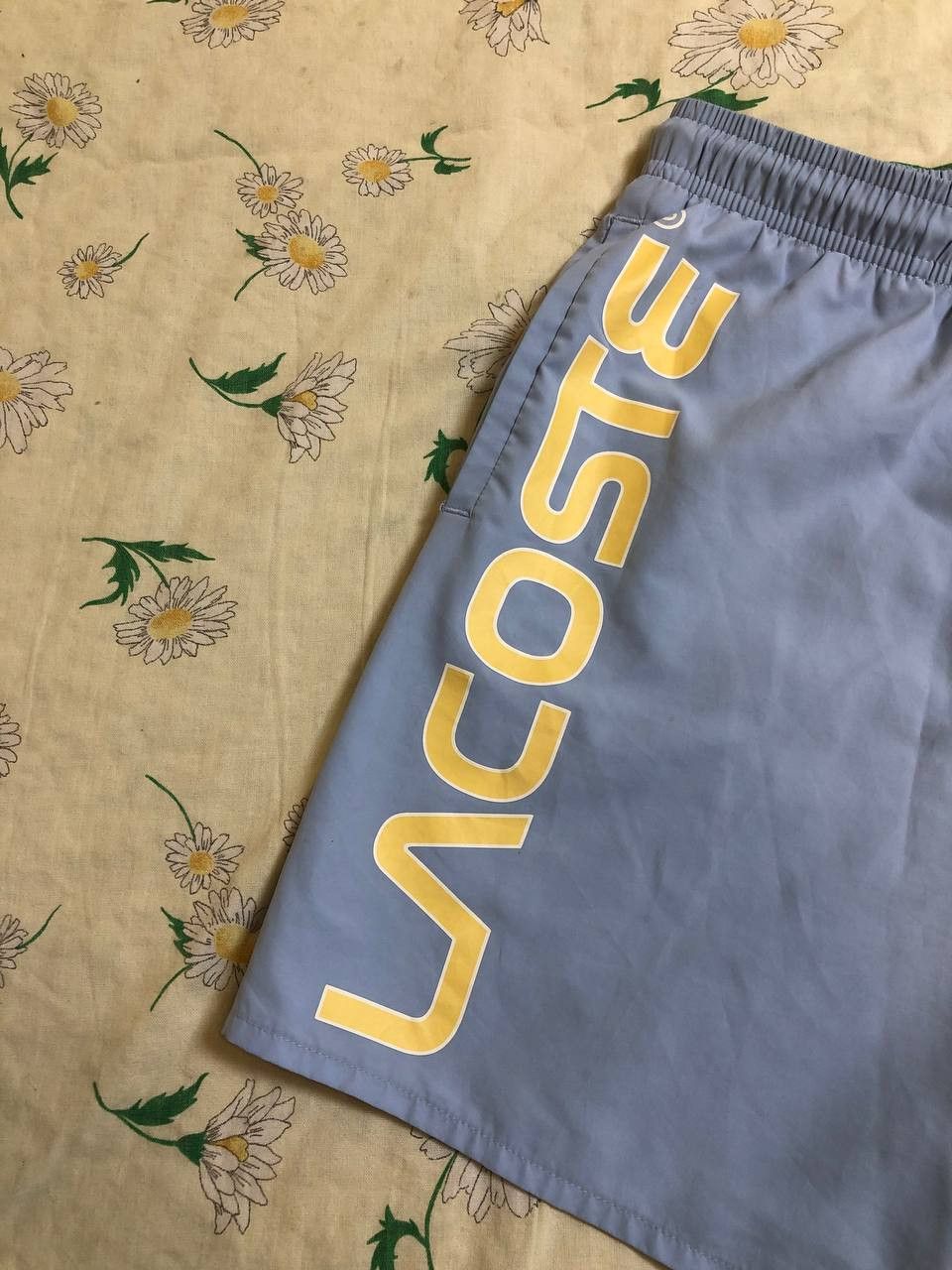 Lacoste Lacoste Mens Logo Blue Swim Trunk Shorts Drawstring Size US 30 / EU 46 - 2 Thumbnail