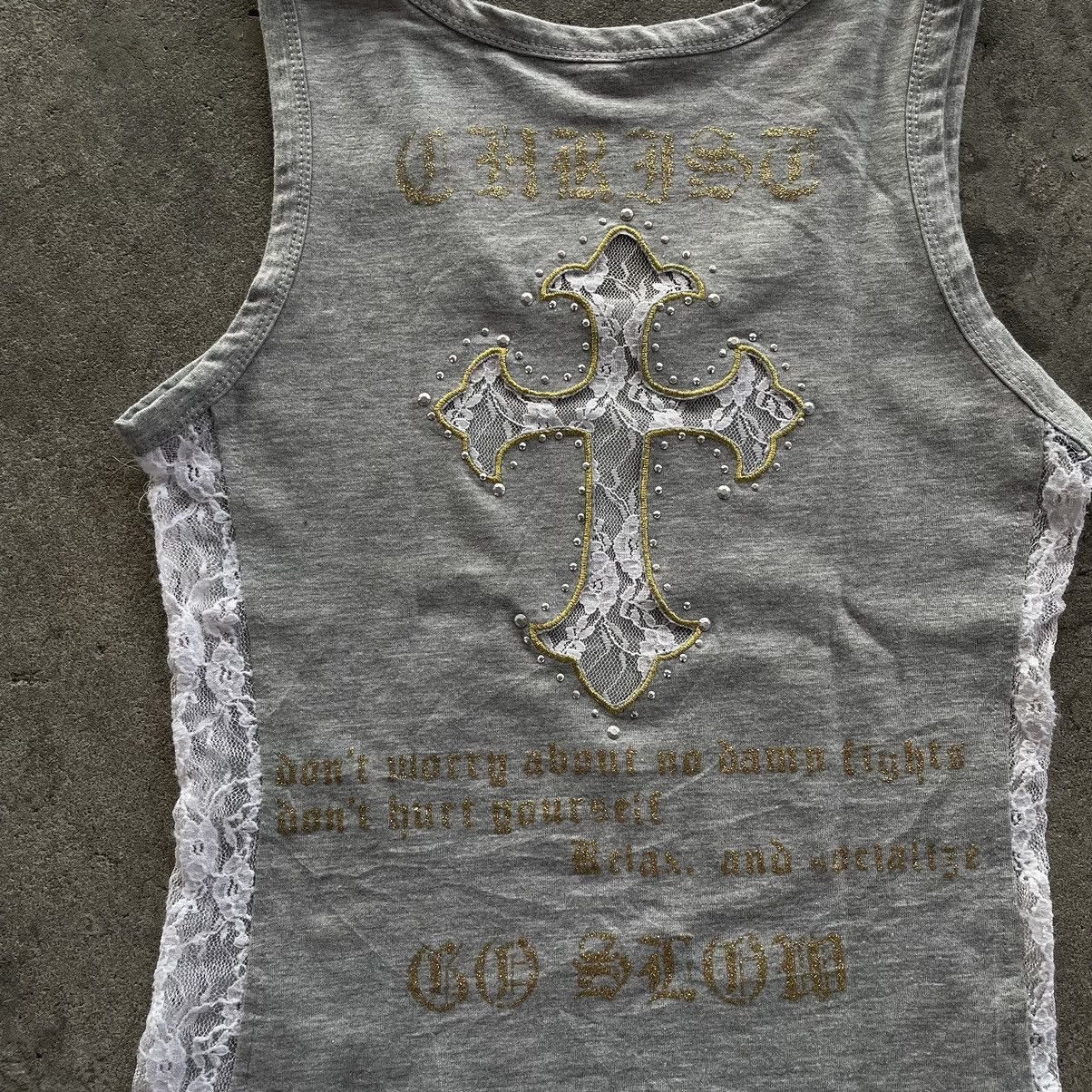 If Six Was Nine Cross Tanktops Y2k ifsixwasnyne styled Size M / US 6-8 / IT 42-44 - 3 Thumbnail
