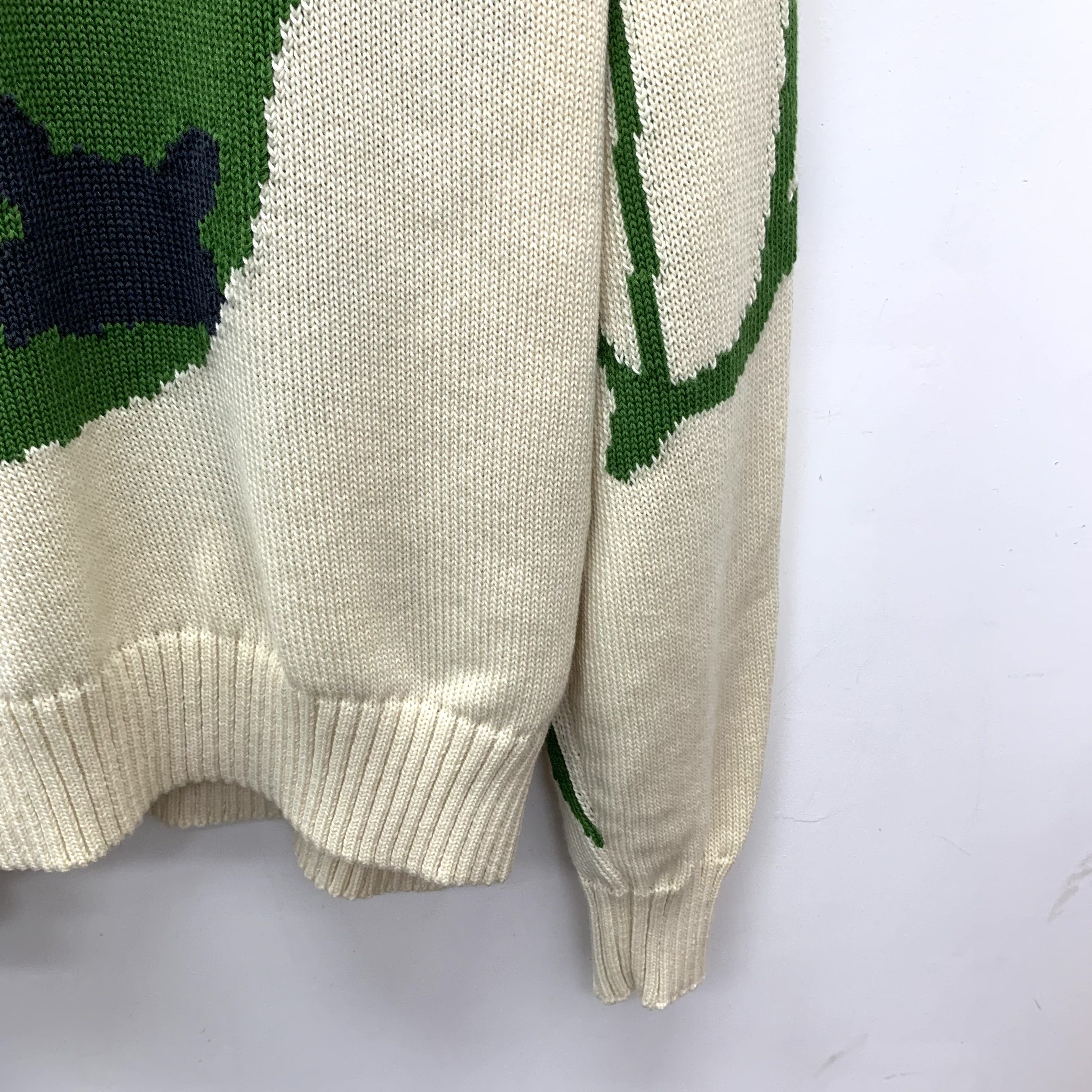Dior Dior x Travis Scott Wool Intarsia Sweater Beige (M) Size US M / EU 48-50 / 2 - 4 Thumbnail