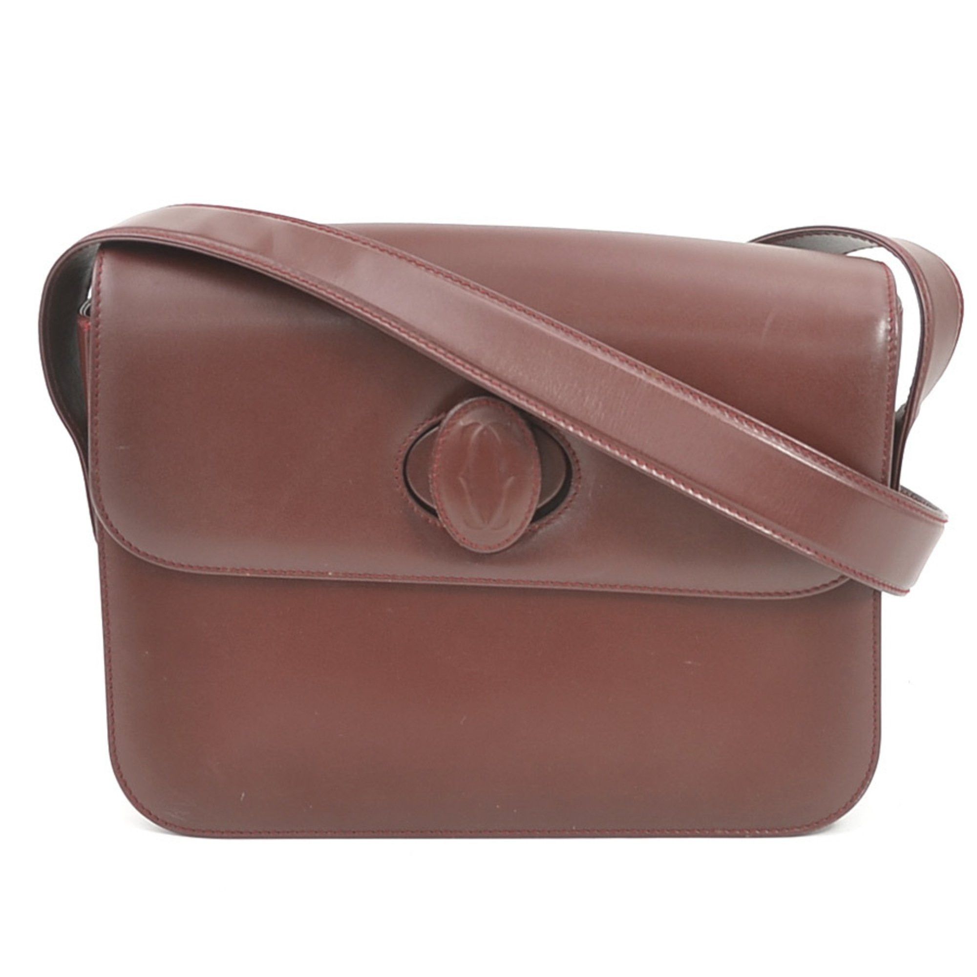 image of Cartier Must De Cartier Shoulder in Burgundy, Women's