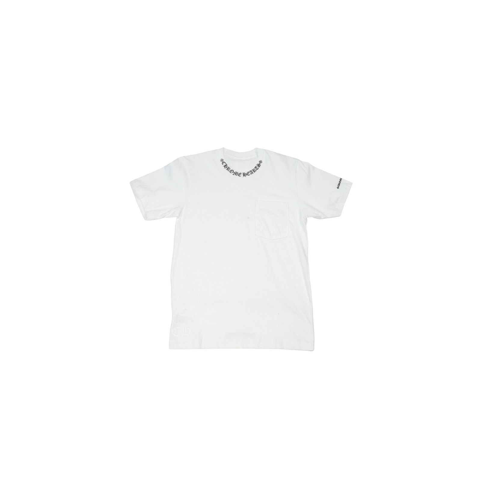 Chrome Hearts Neck Logo T-Shirt 'White' Size US S / EU 44-46 / 1 - 1 Thumbnail