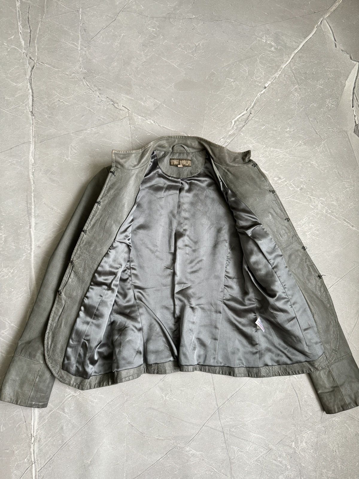 Hysteric Glamour 00s Napoleon Military Dirty Leather Jacket PPFM Style Size M / US 6-8 / IT 42-44 - 14 Thumbnail