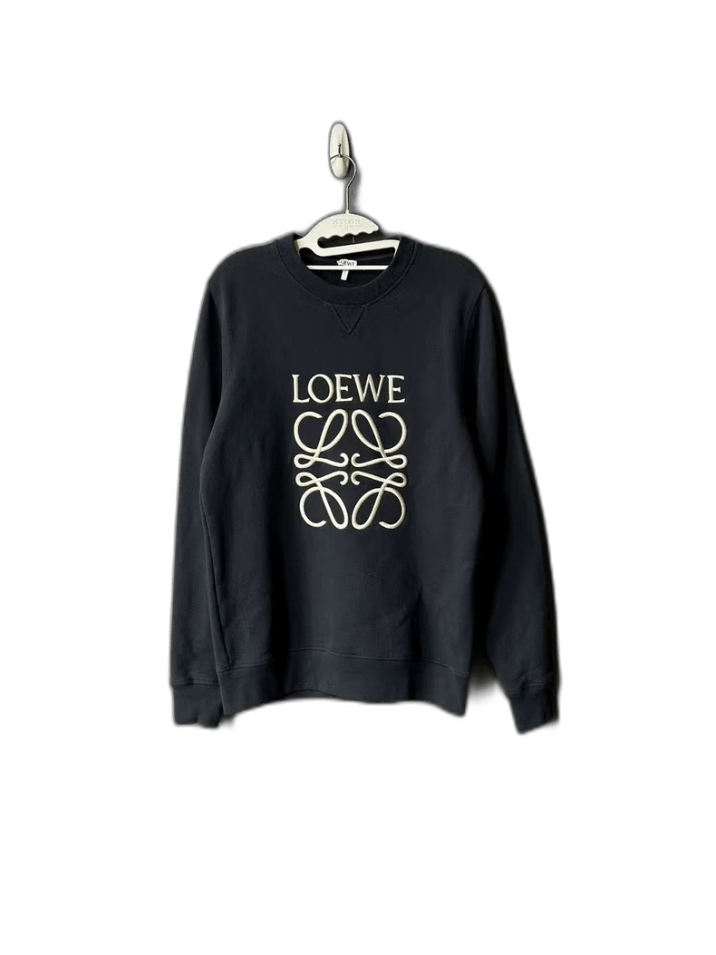 Loewe Loewe Dark Blue Embroidered Sweatshirt Size US M / EU 48-50 / 2 - 1 Thumbnail