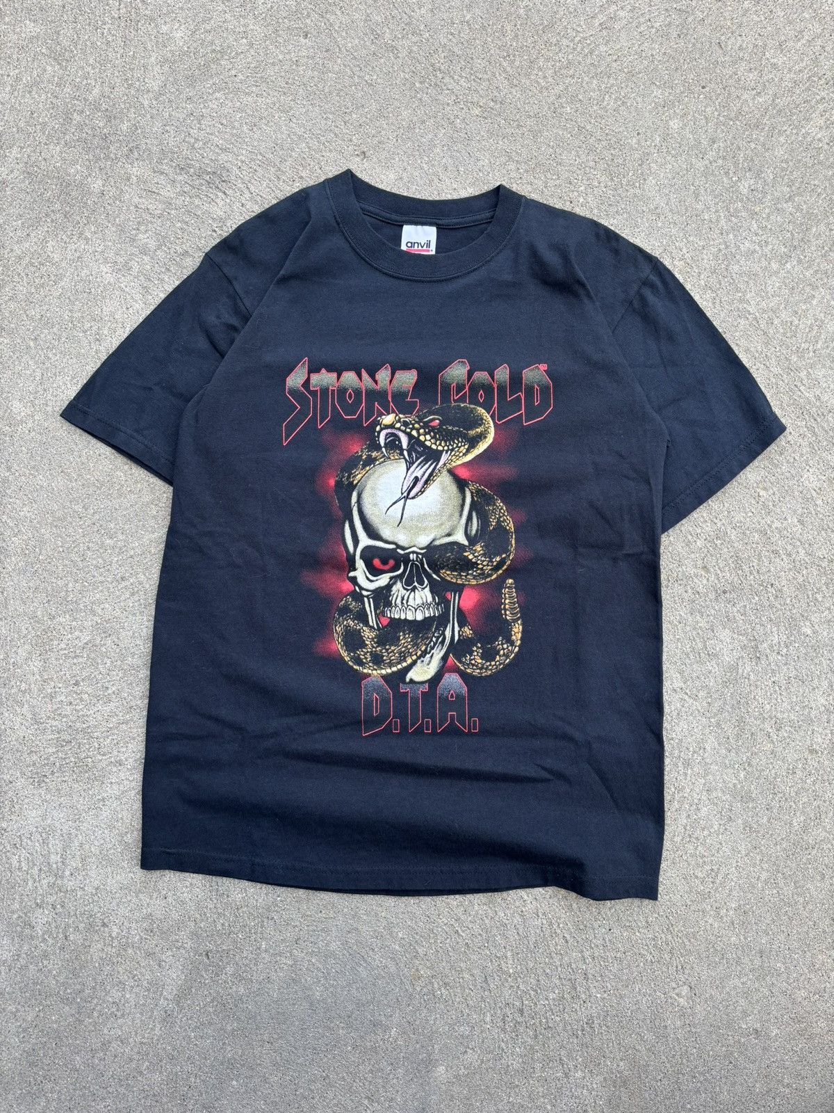 Vintage Vintage WWF Stone Cold Steve Austin DTA Rattlesnake T Shirt Size US M / EU 48-50 / 2 - 1 Thumbnail