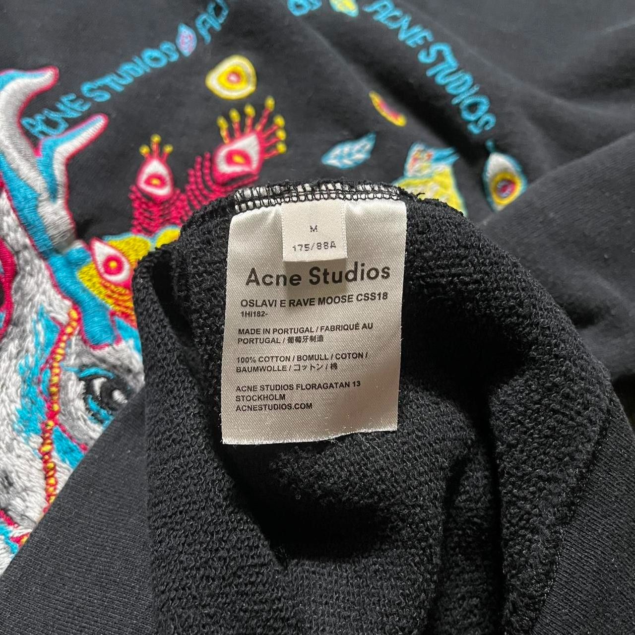 Acne Studios [Avg. Resell: $123] Acne Studios Rave Moose Sweatshirt Size US M / EU 48-50 / 2 - 3 Thumbnail