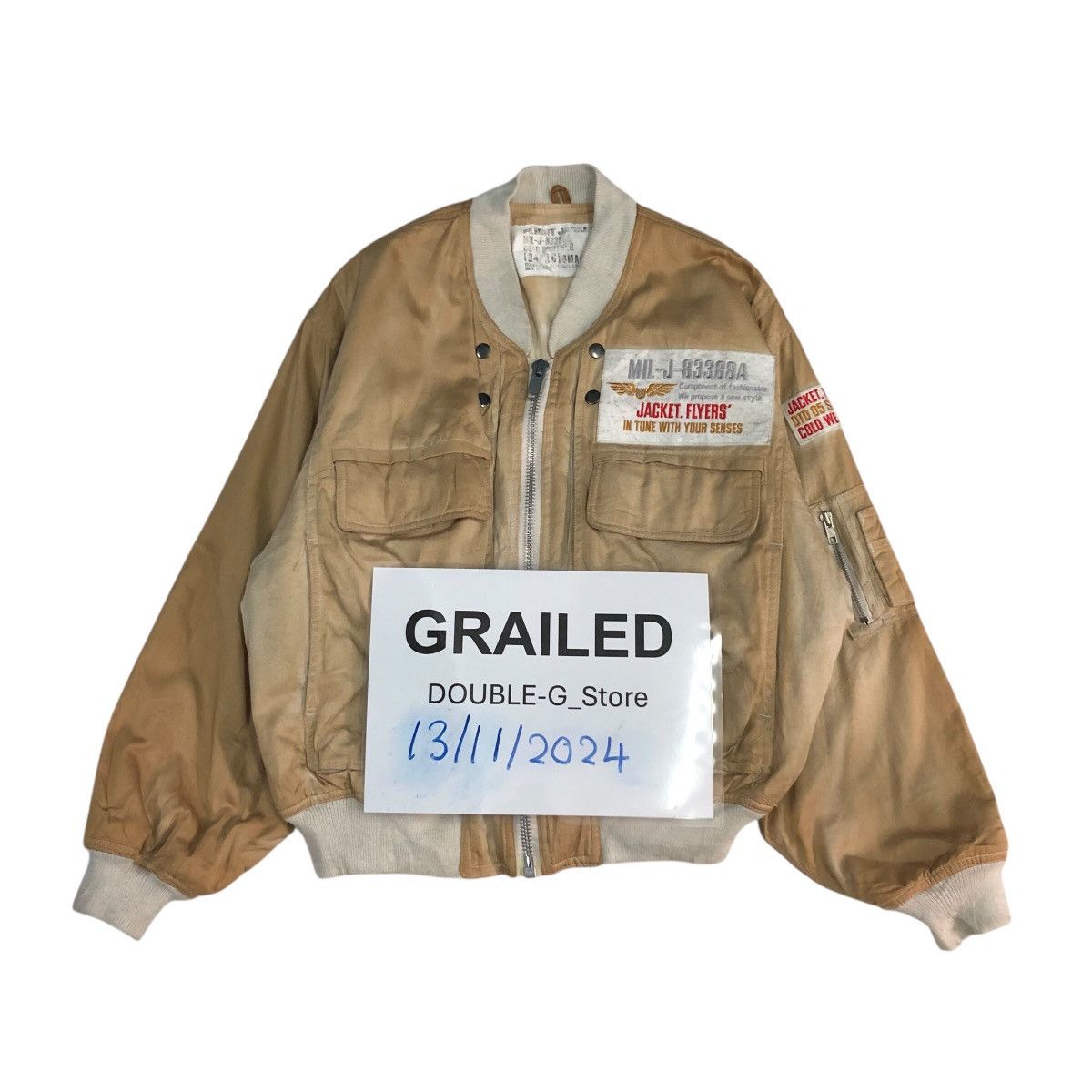 Japanese Brand 📌Vintage Flight Bomber Jacket Parachute Military Us Army Size US S / EU 44-46 / 1 - 1 Thumbnail