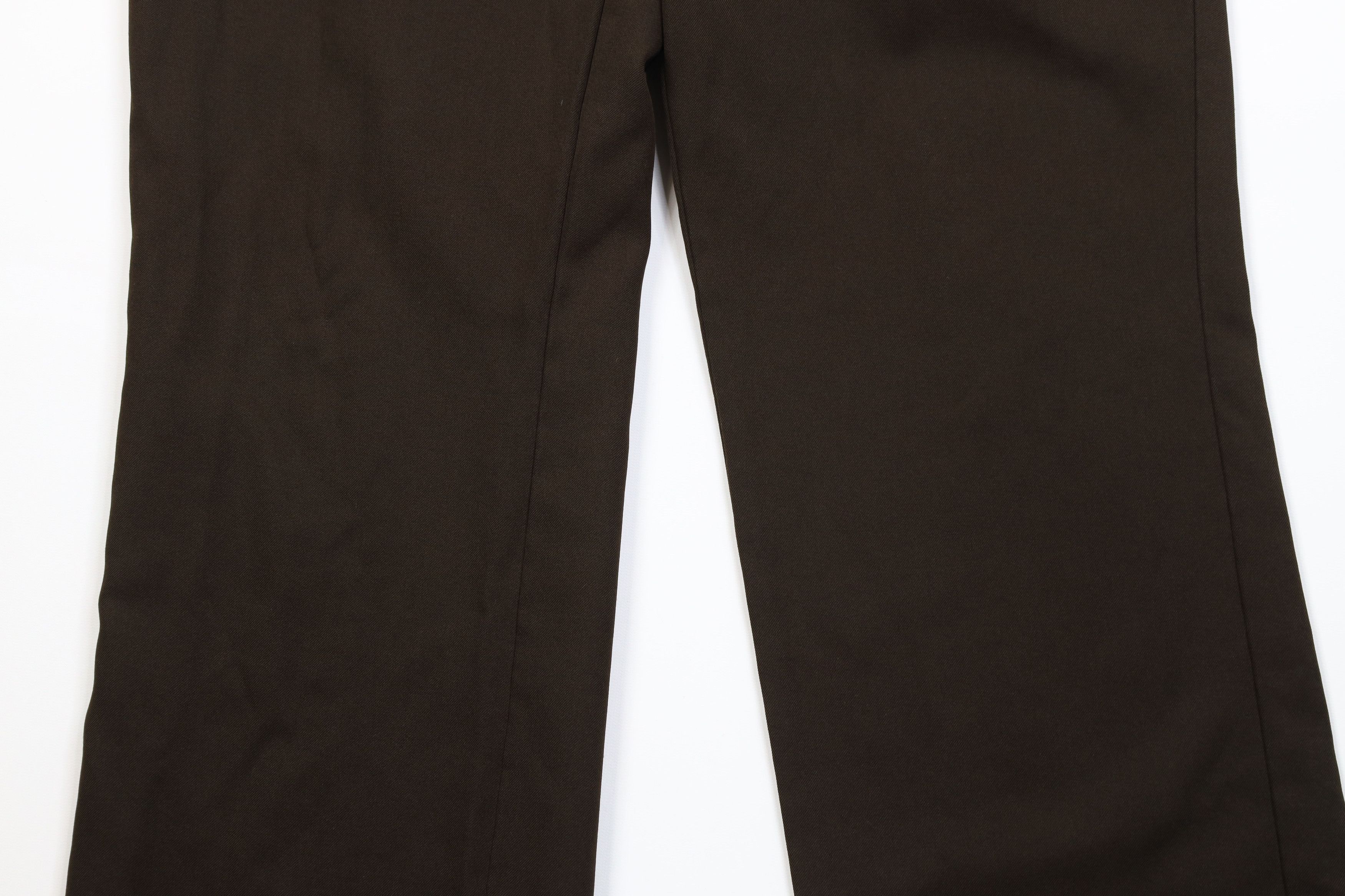 Vintage Vintage 70s Streetwear Knit Wide Leg Chino Pants Brown USA Size US 36 / EU 52 - 3 Thumbnail