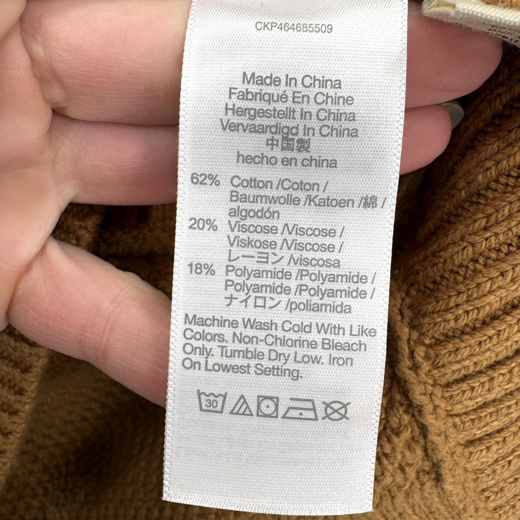 Madewell Madewell Pullover Sweater Womens Large Brown Kristina Ribbed Knit Crew Neck Long Sleeve Solid Vintage No Size L / US 10 / IT 46 - 6 Thumbnail