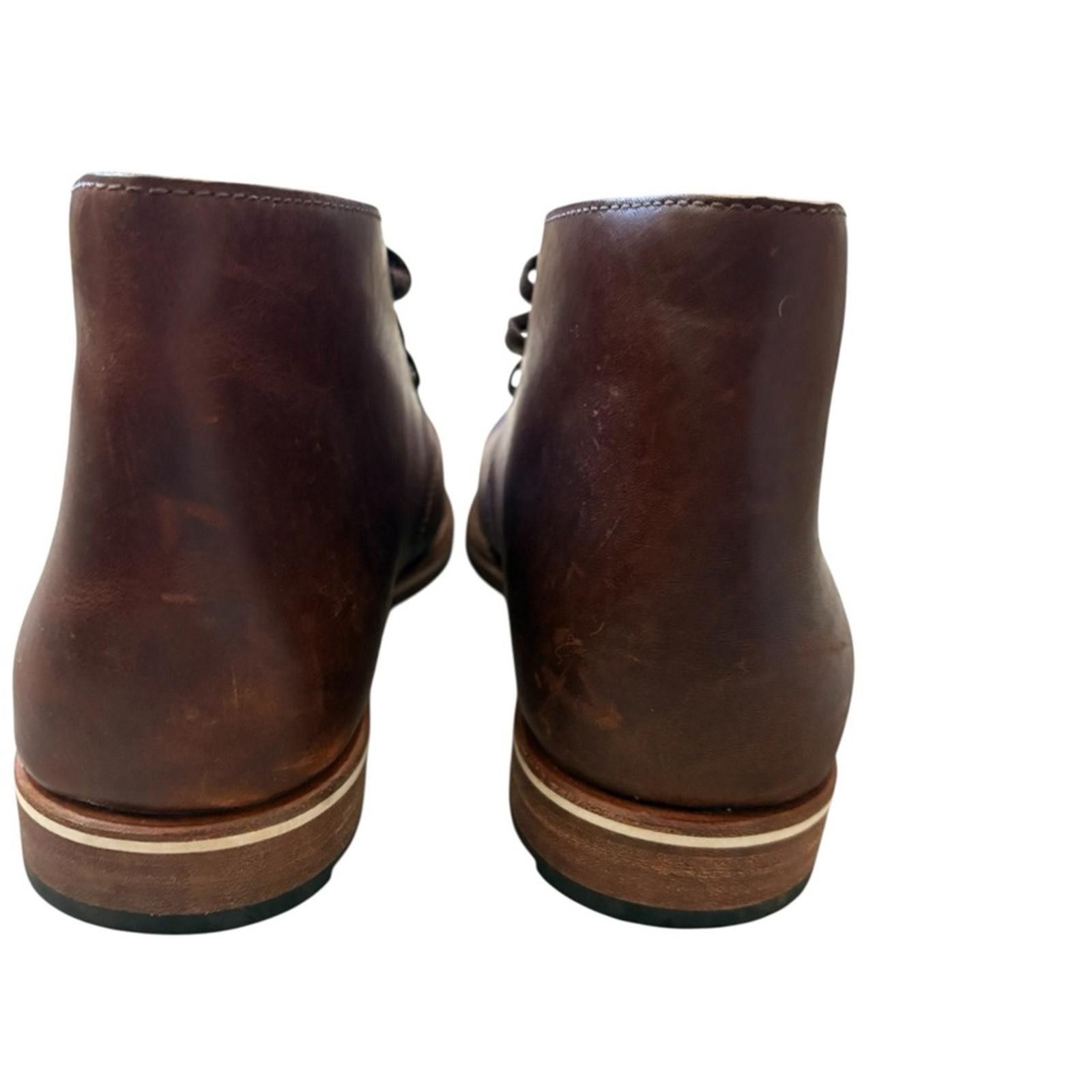 HELM Helm Declan Premium Leather Chukka Boots Rich Brown Size US 11.5 / EU 44-45 - 11 Thumbnail