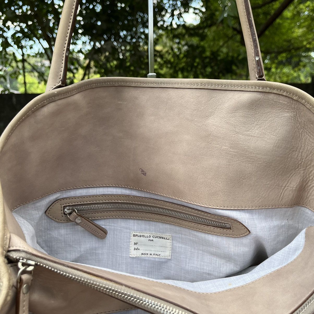 Brunello Cucinelli Brunello Cucinelli Snakeskin-Textured Leather Tote Bag Size ONE SIZE - 12 Thumbnail