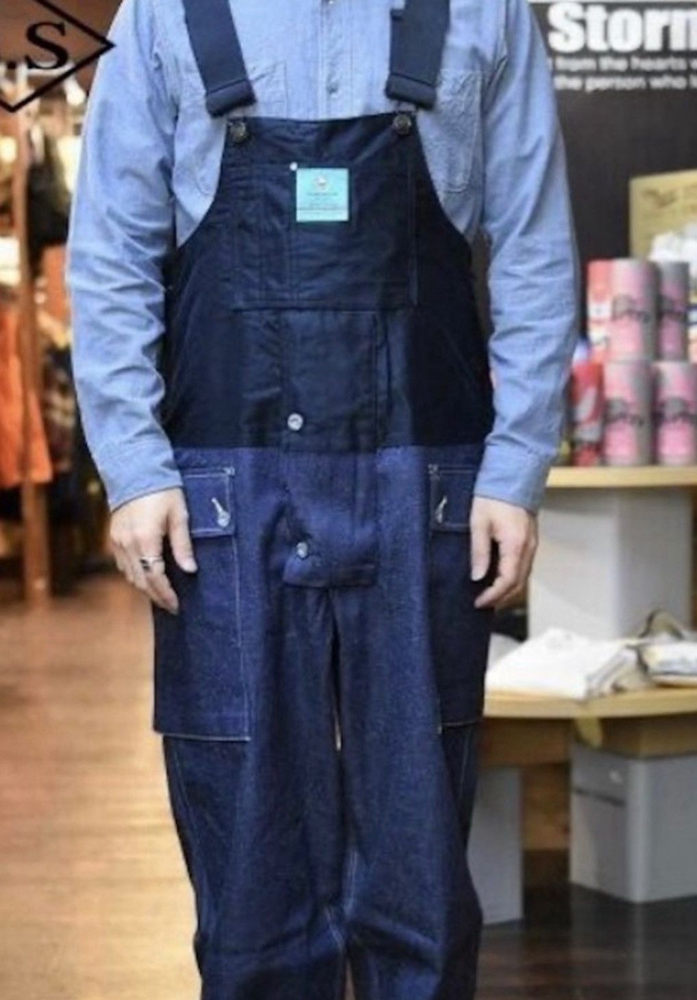 Nigel Cabourn Nigel Cabourn x Lybro moleskin denim docking dungaree. Size US 35 - 1 Thumbnail