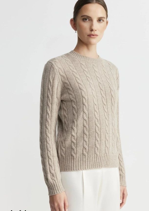 James Perse James Perse 100% Cashmere Cable Knit Sweater Women’s Size 3 Size XS / US 0-2 / IT 36-38 - 1 Thumbnail