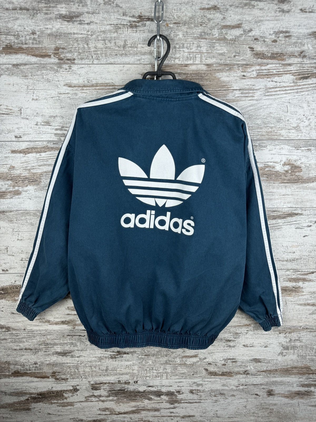 Adidas × Vintage Mens Vintage distressed Adidas rugby sweatshirt rare y2k Size US L / EU 52-54 / 3 - 15 Thumbnail